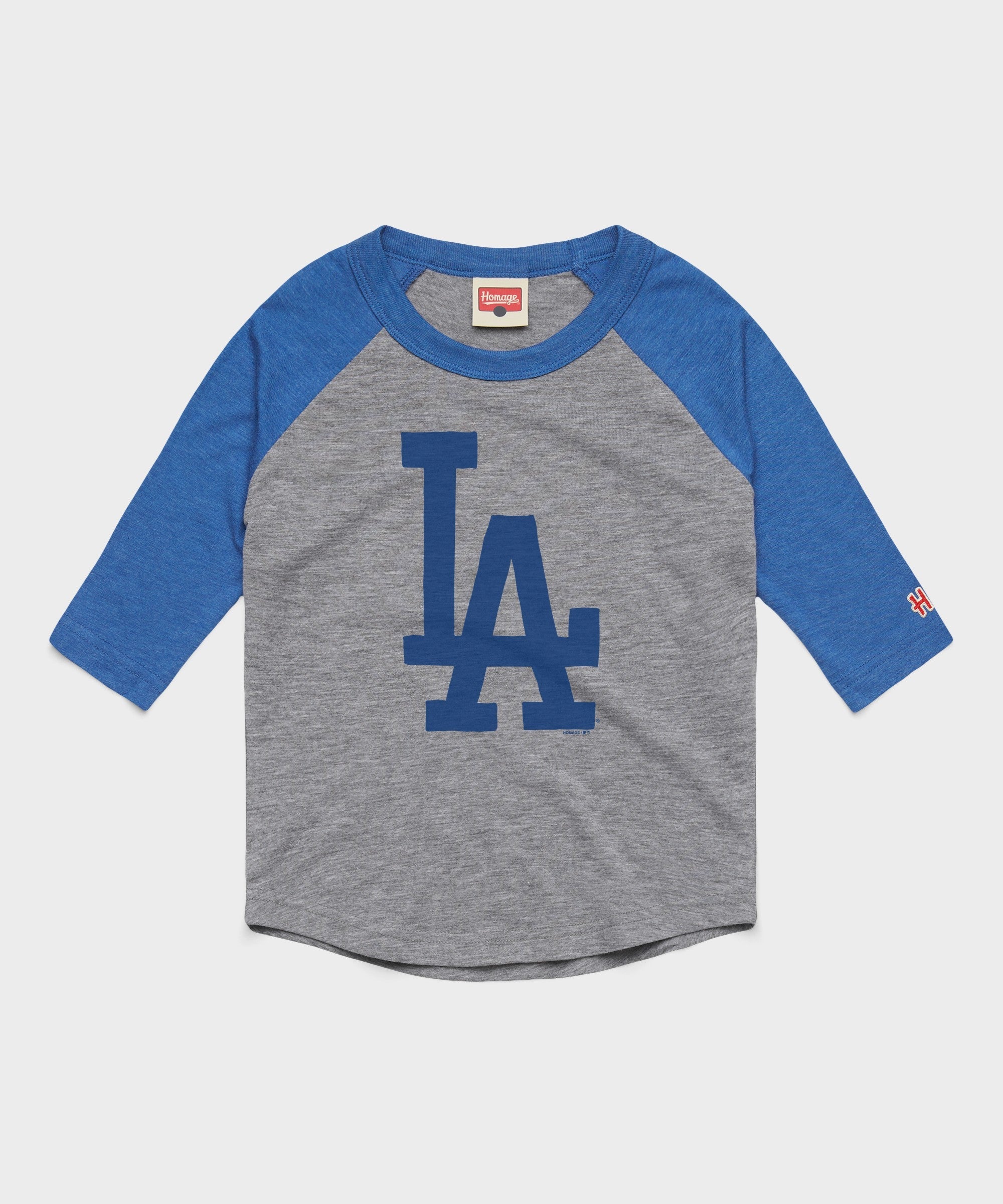 Youth Los Angeles Dodgers Cap Logo '12 Raglan