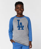 Youth Los Angeles Dodgers Cap Logo '12 Raglan