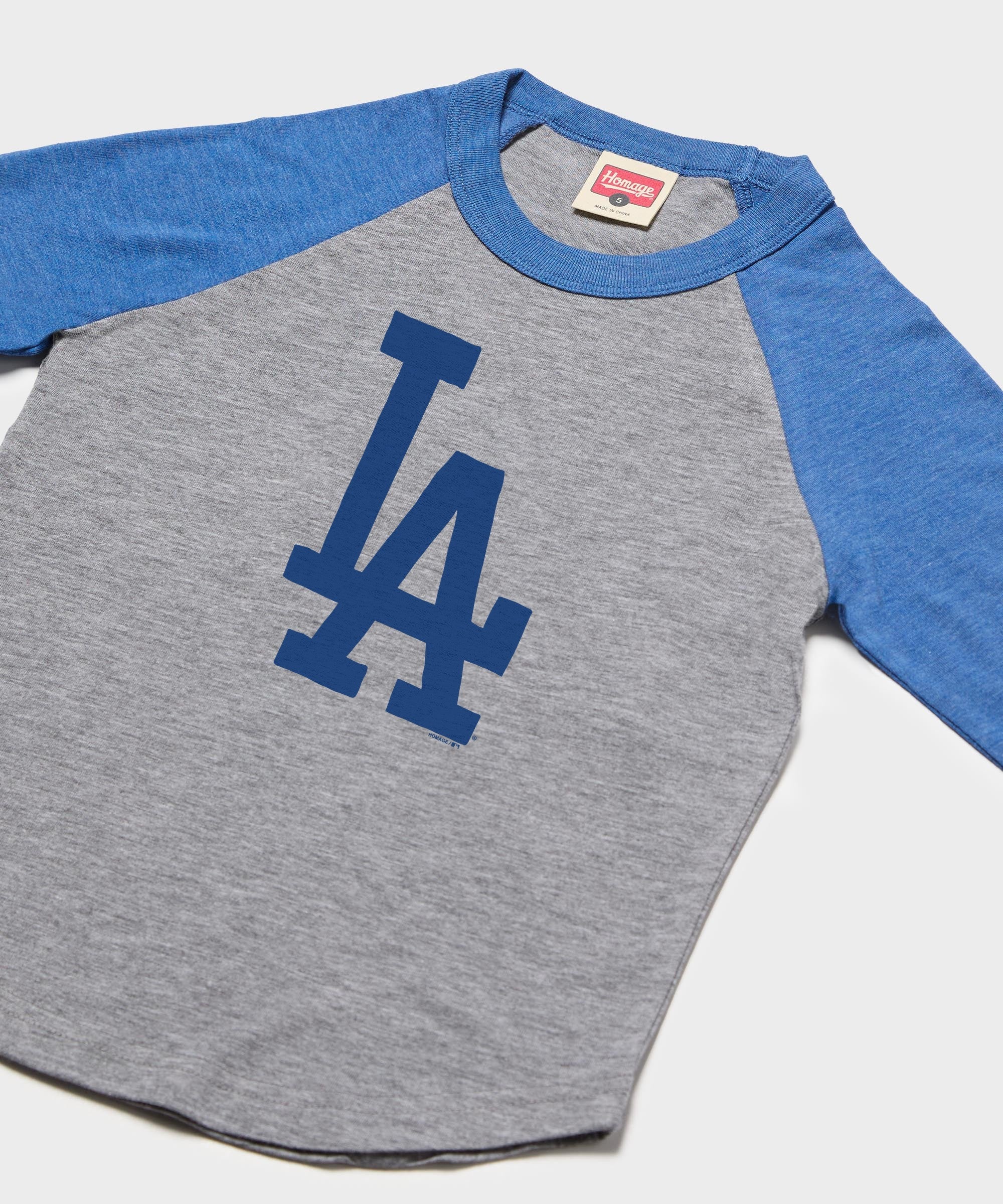 Youth Los Angeles Dodgers Cap Logo '12 Raglan