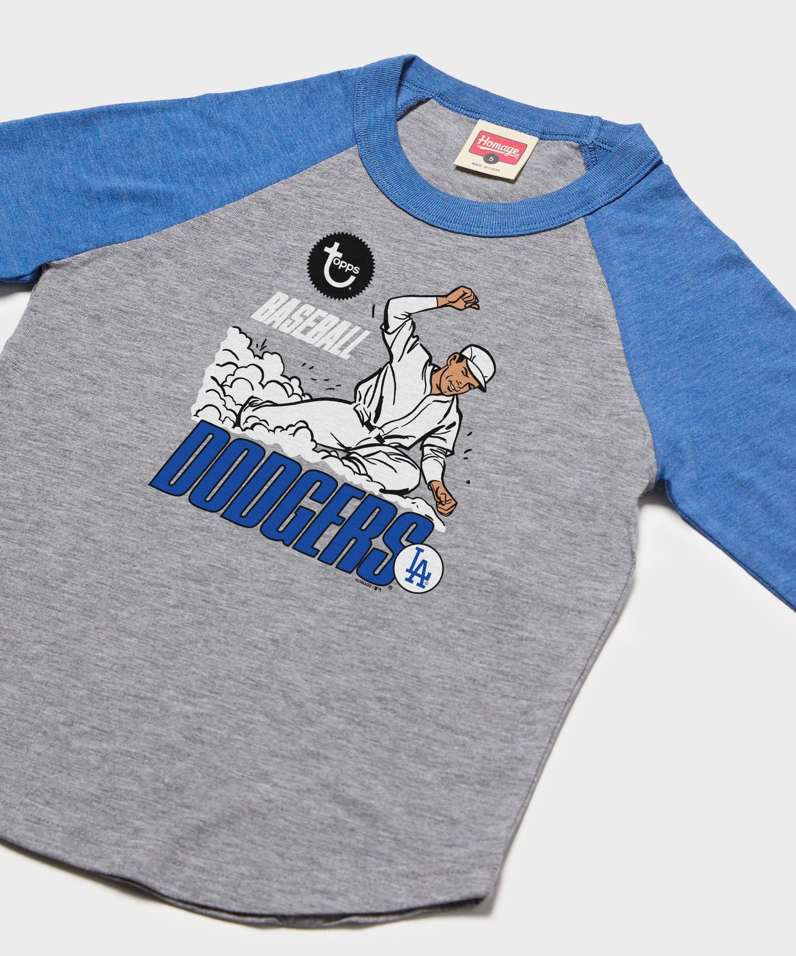 Youth MLB x Topps Los Angeles Dodgers Raglan