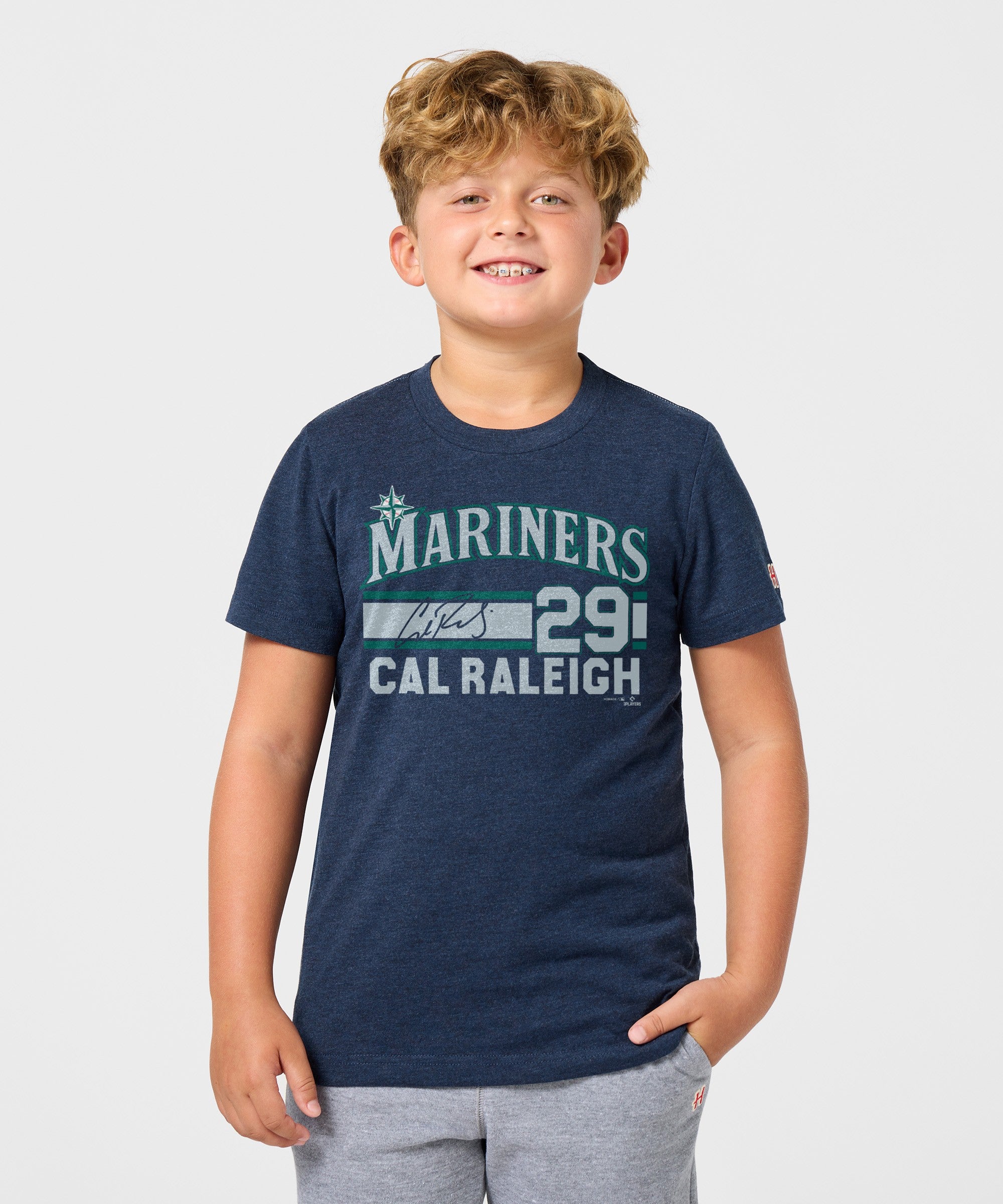 Youth Mariners Cal Raleigh Signature Jersey