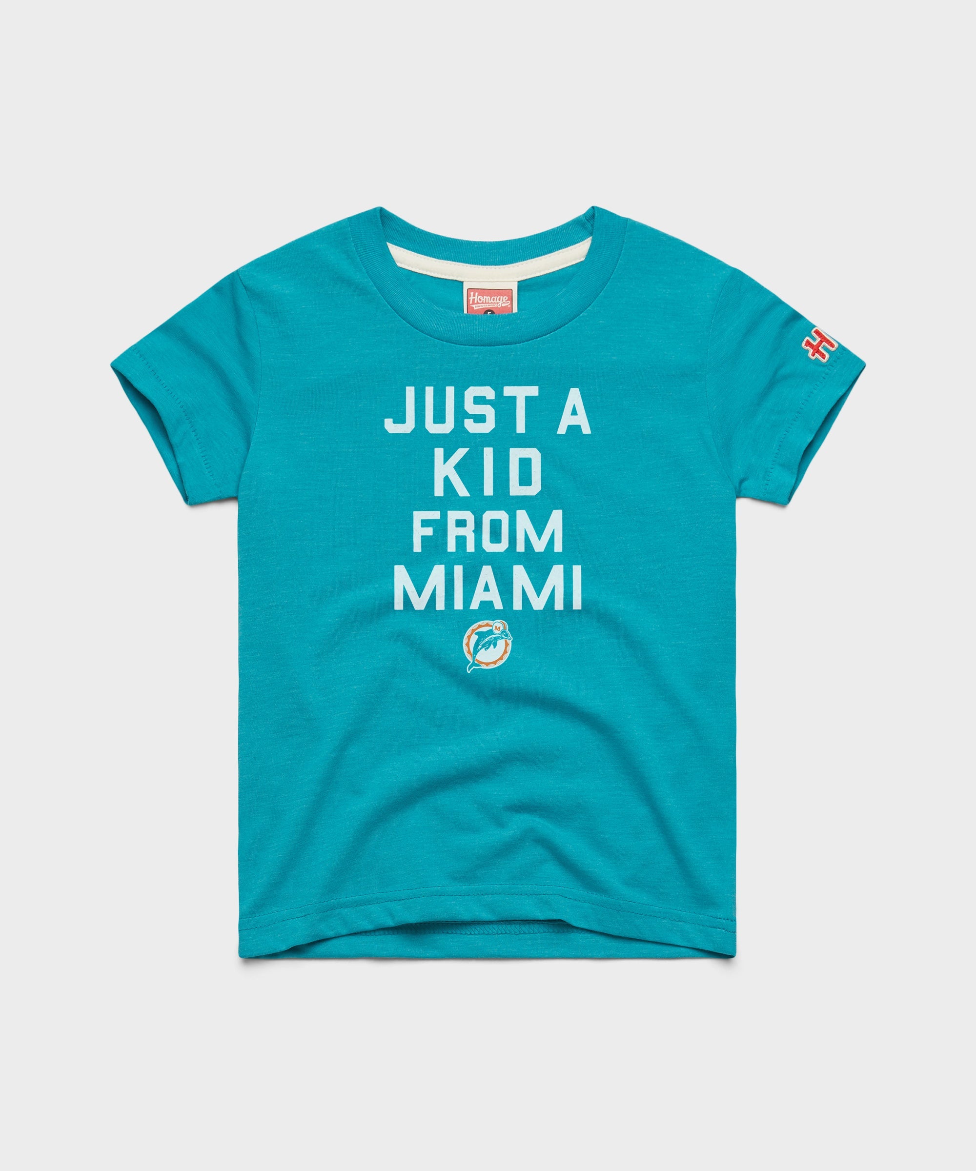 Youth Miami Dolphins Just A Kid From Miami Teal