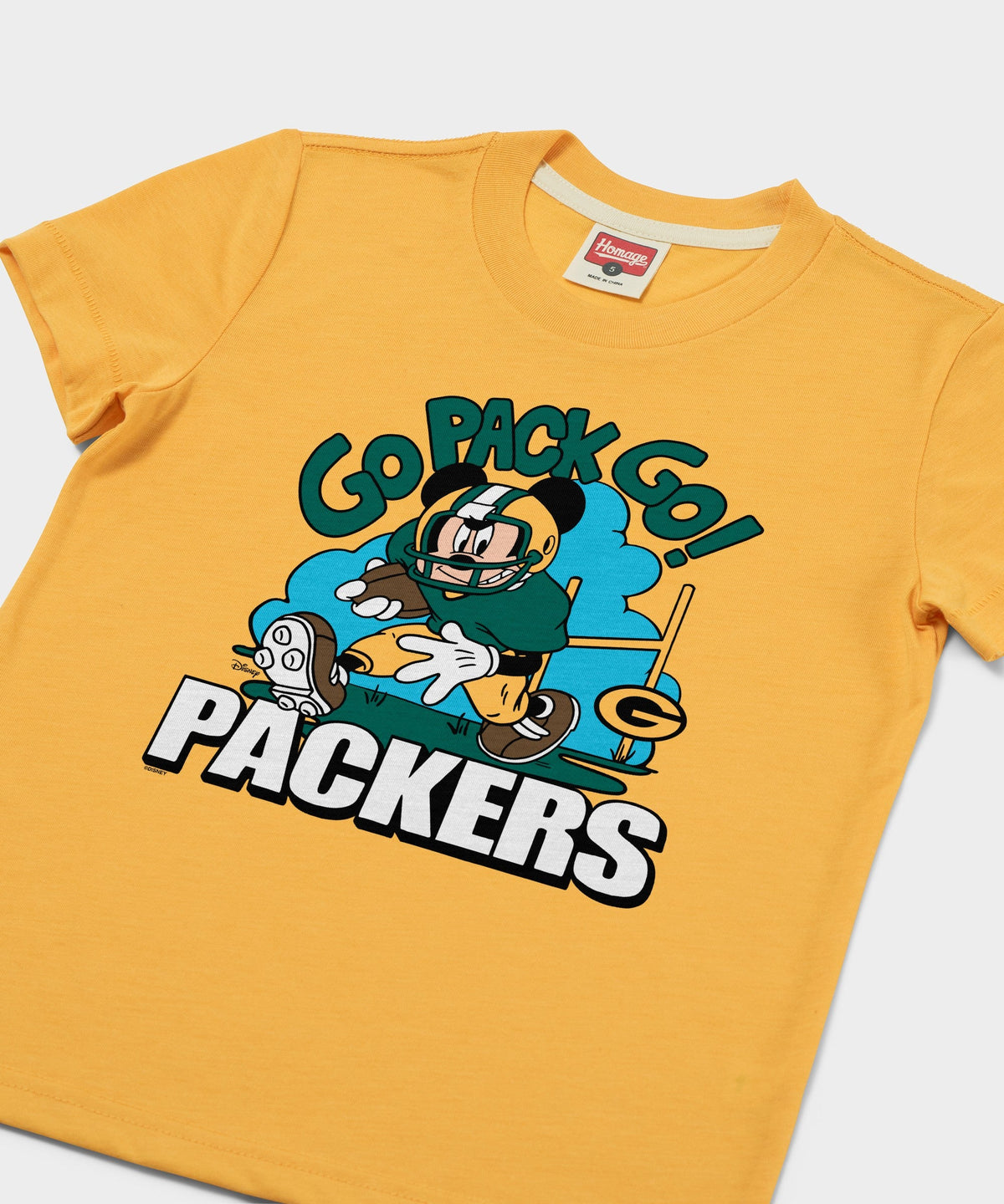 Youth Mickey Mouse x Green Bay Packers Go Pack Go'