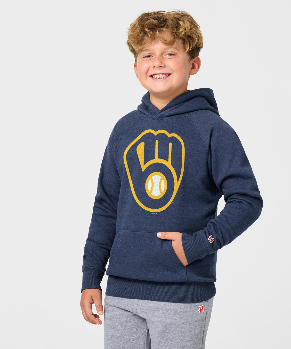 Youth Milwaukee Brewers Cap Logo '20 Hoodie