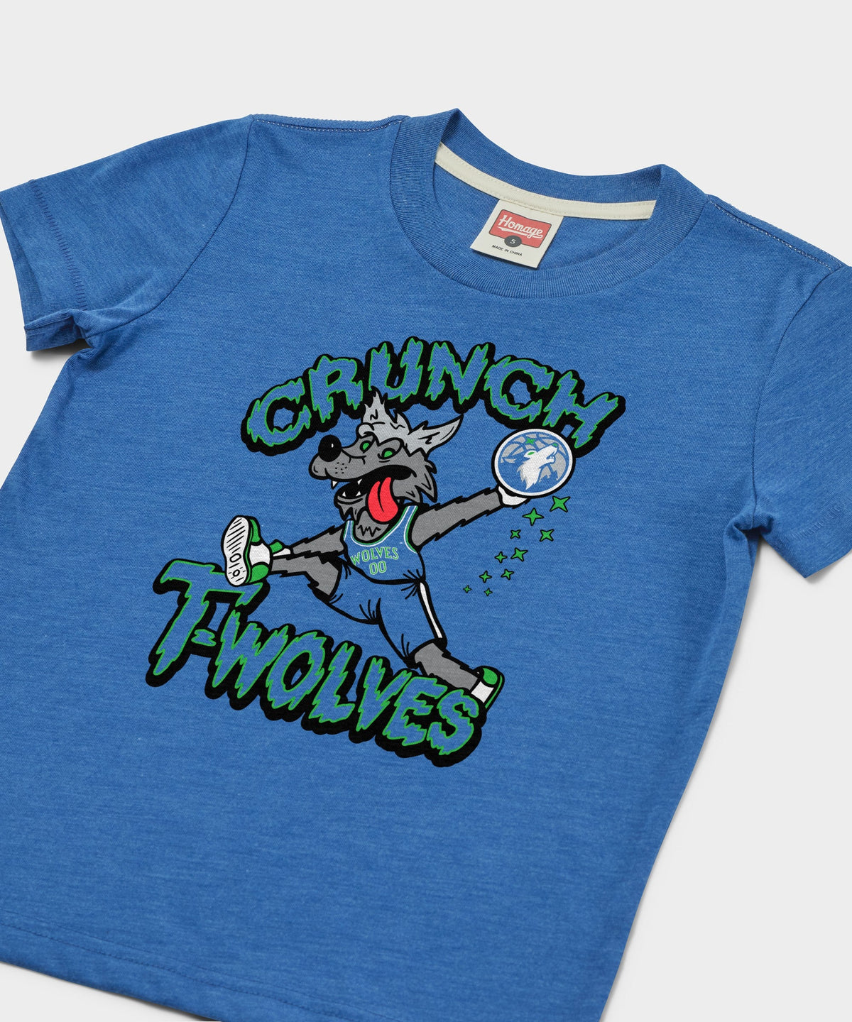 Youth Minnesota Timberwolves Crunch The Wolf