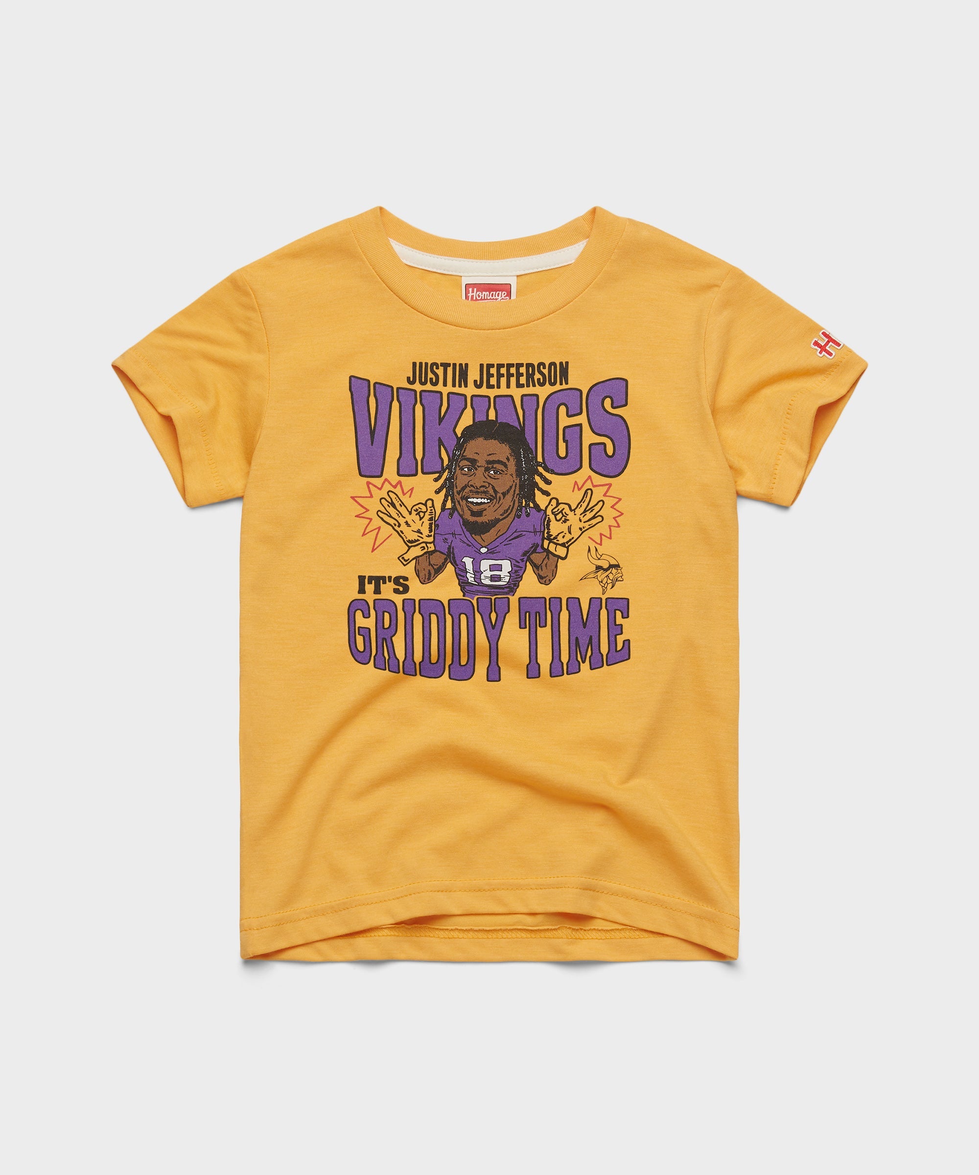 Youth Minnesota Vikings Justin Jefferson Gold