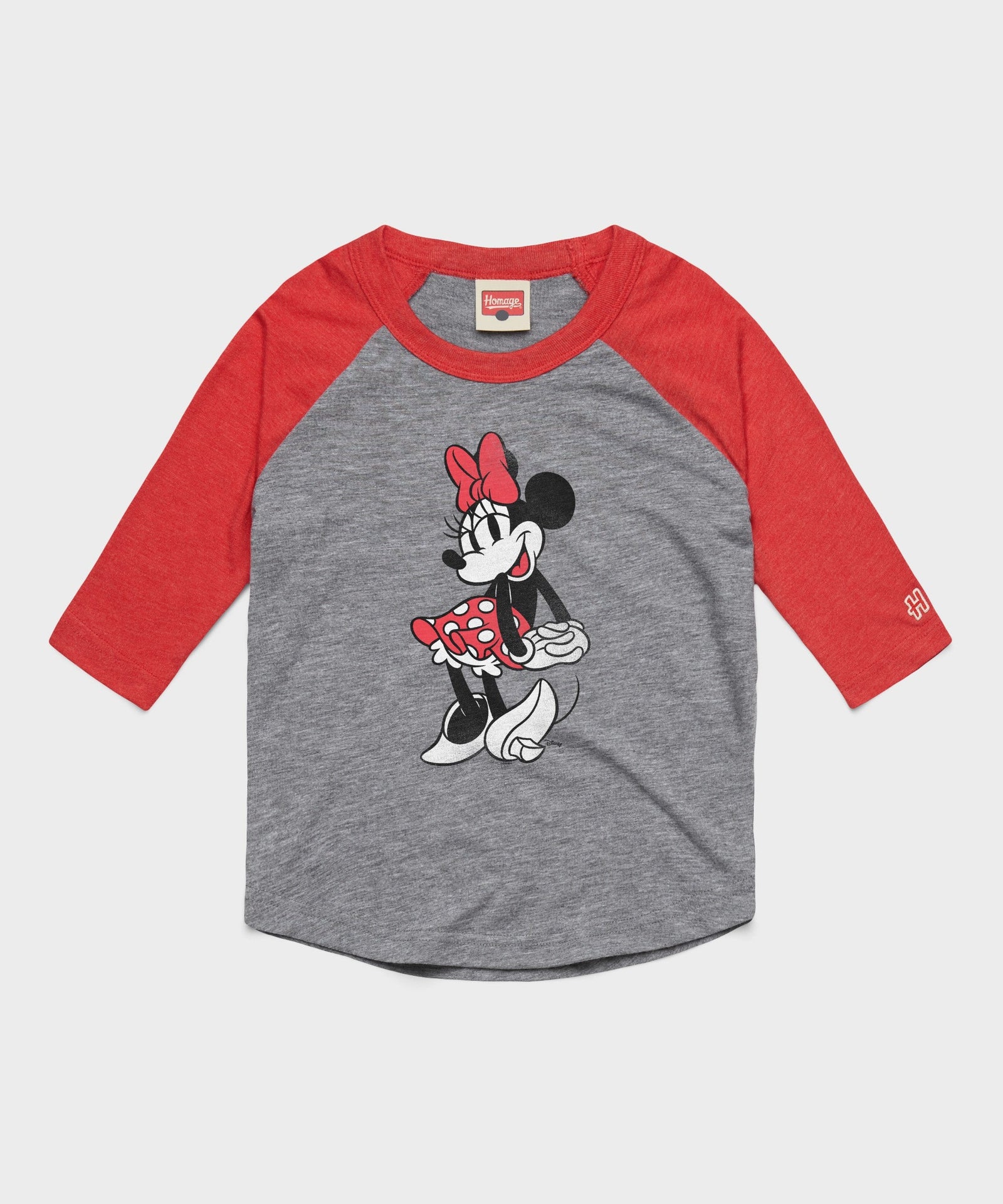 youth minnie mouse raglan