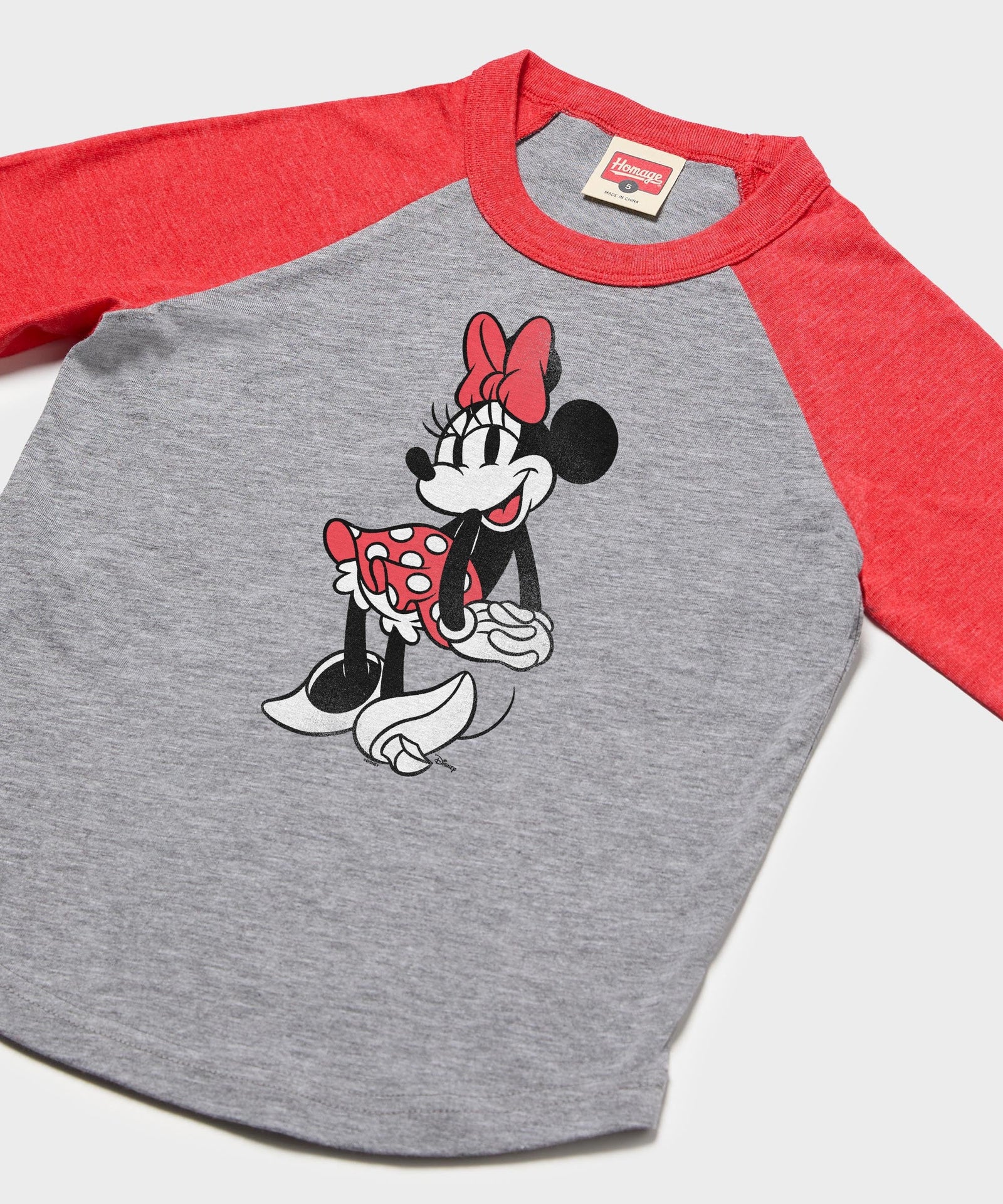 youth minnie mouse raglan