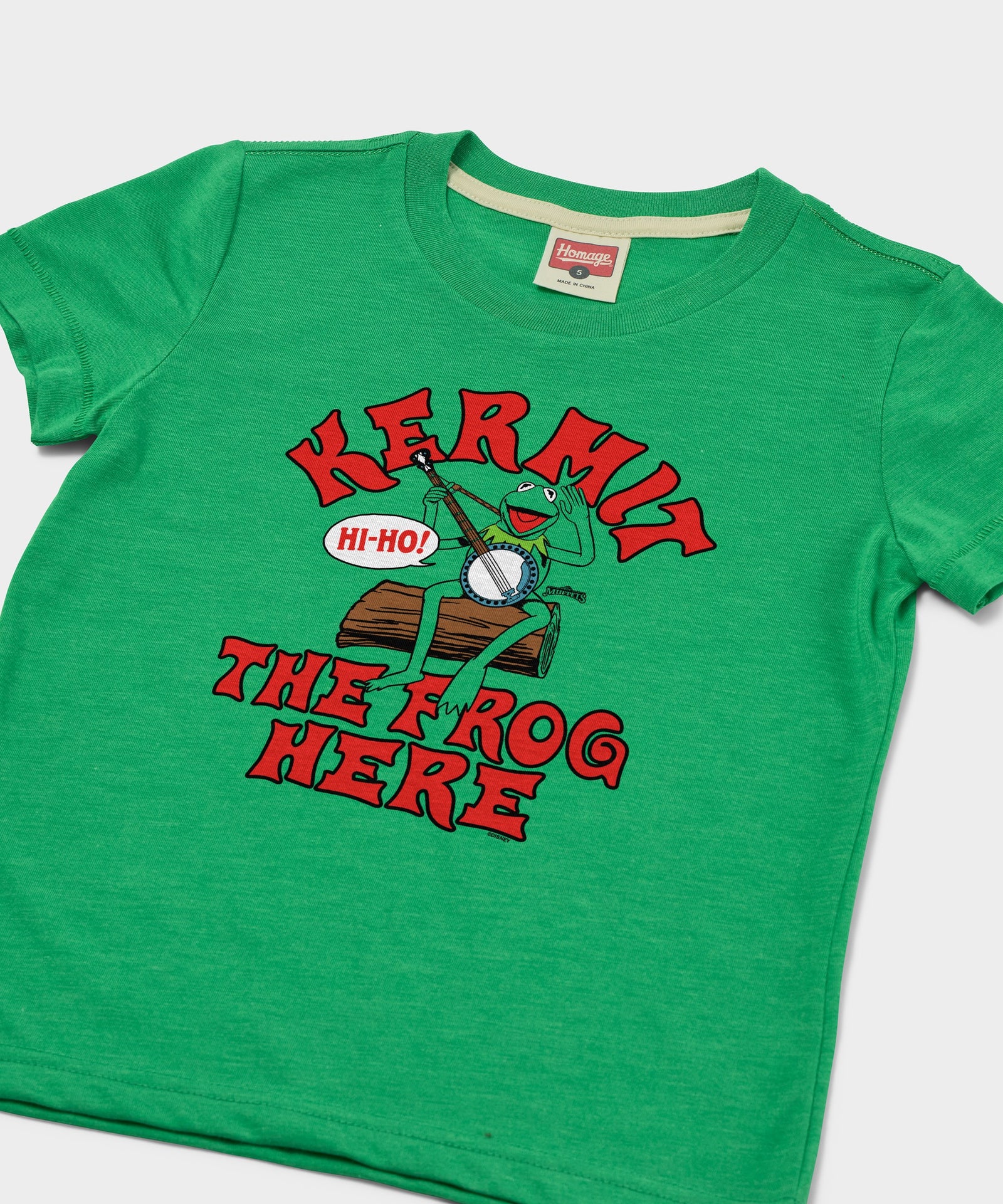 Youth Muppets Kermit The Frog Here T Shirt