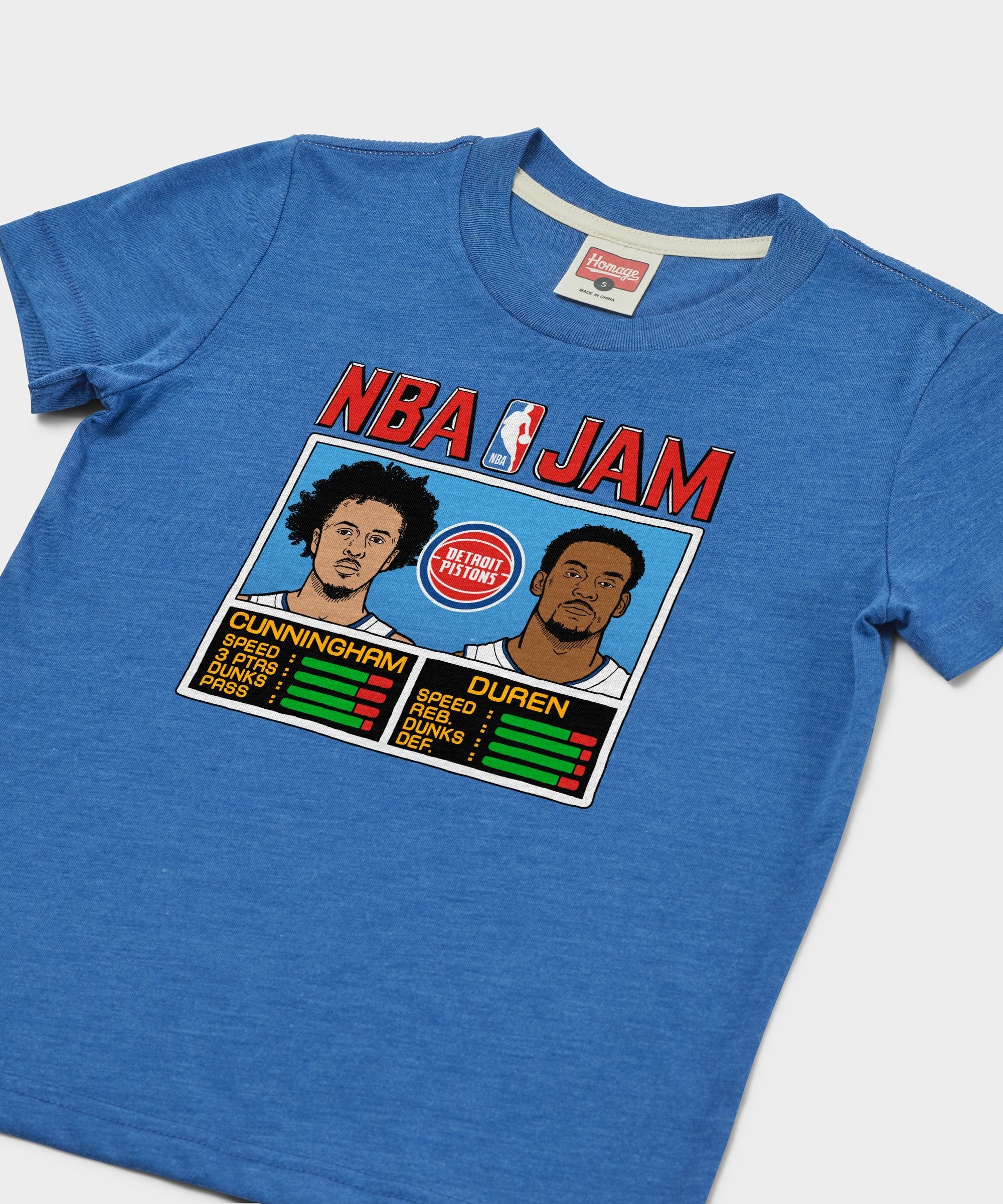 Youth NBA Jam Pistons Cunningham And Duren