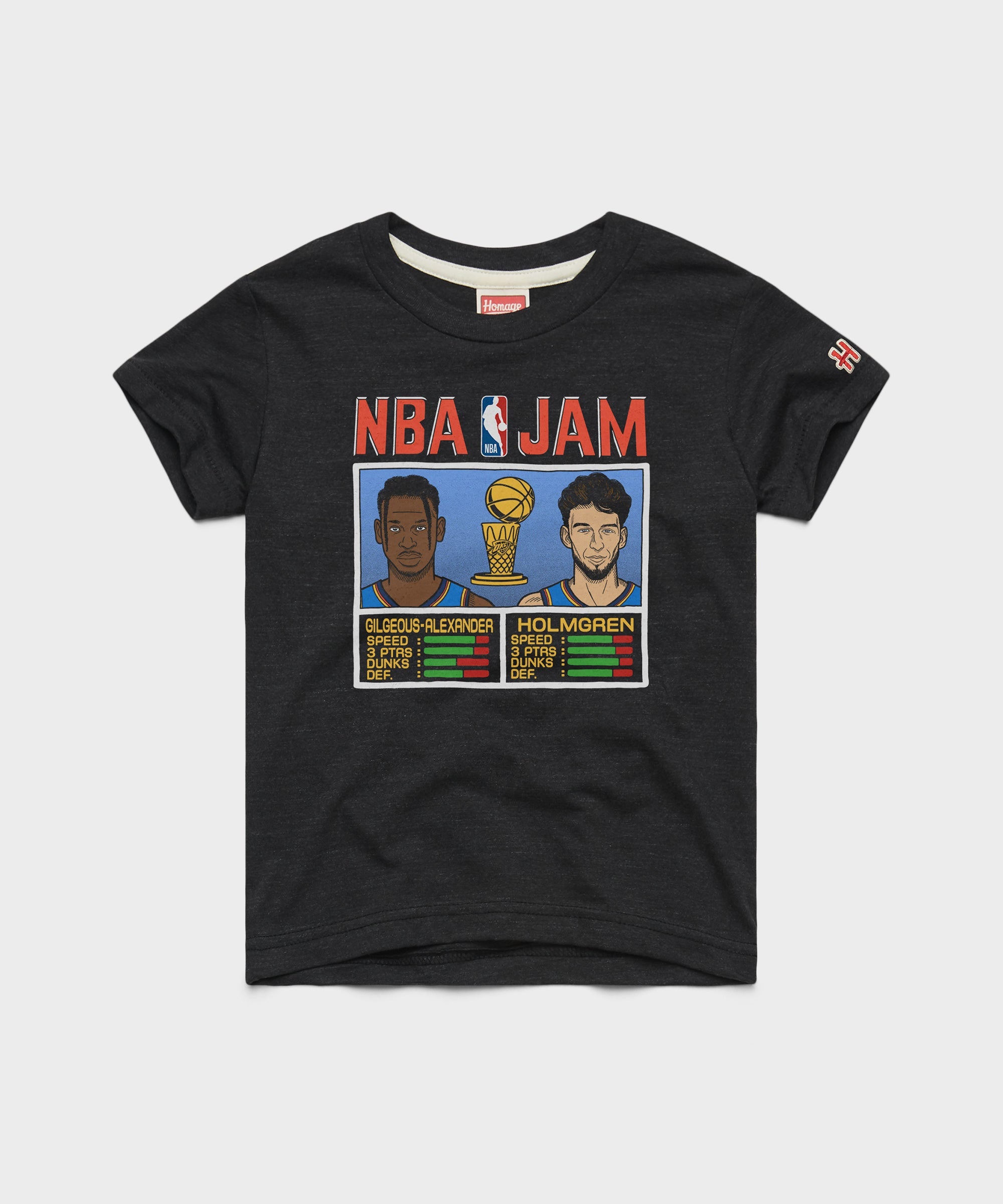 Youth NBA Jam Thunder 2025 Champs Gilgeous-Alexander And Holmgren Charcoal