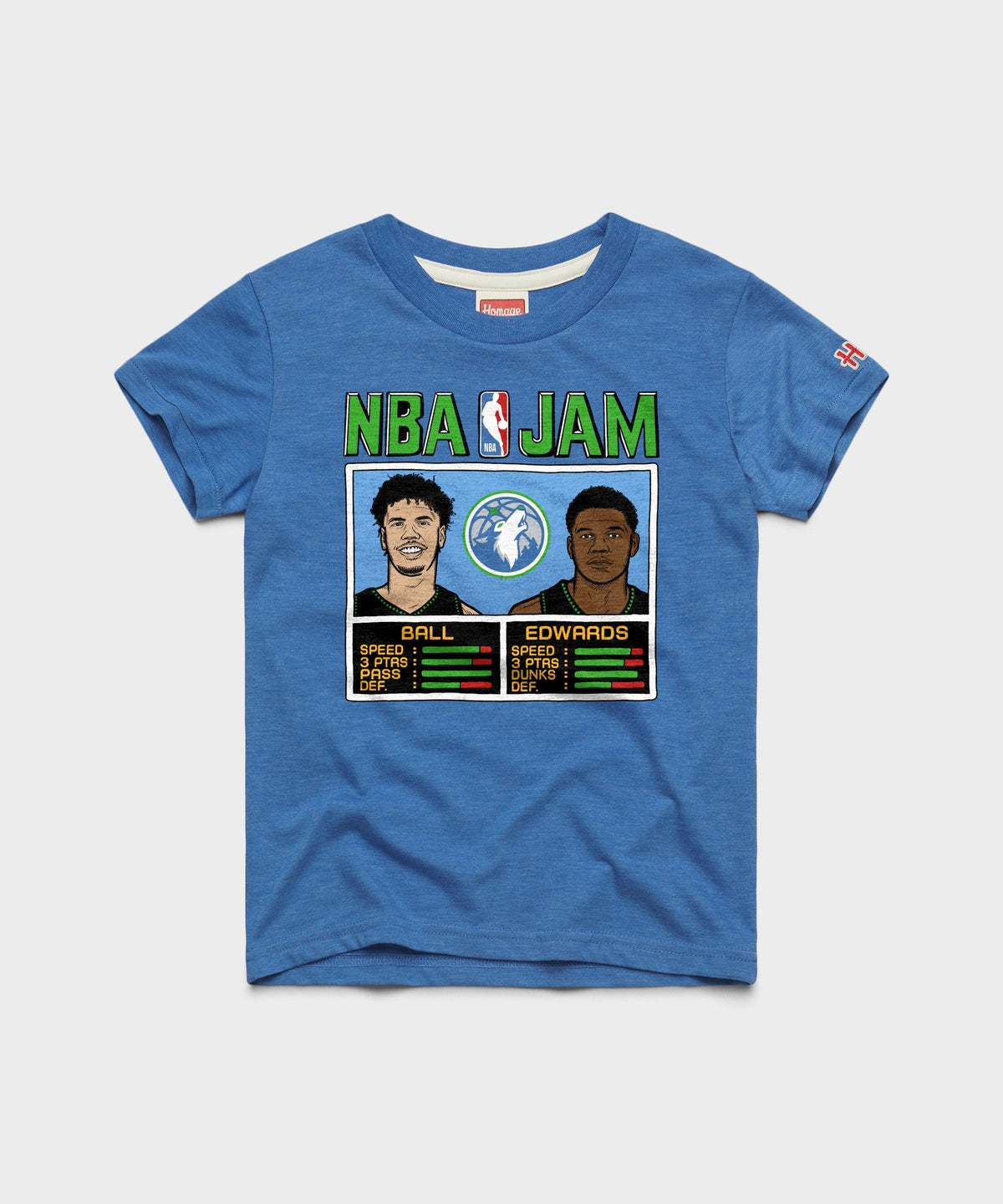 Youth NBA Jam Timberwolves Ball and Edwards