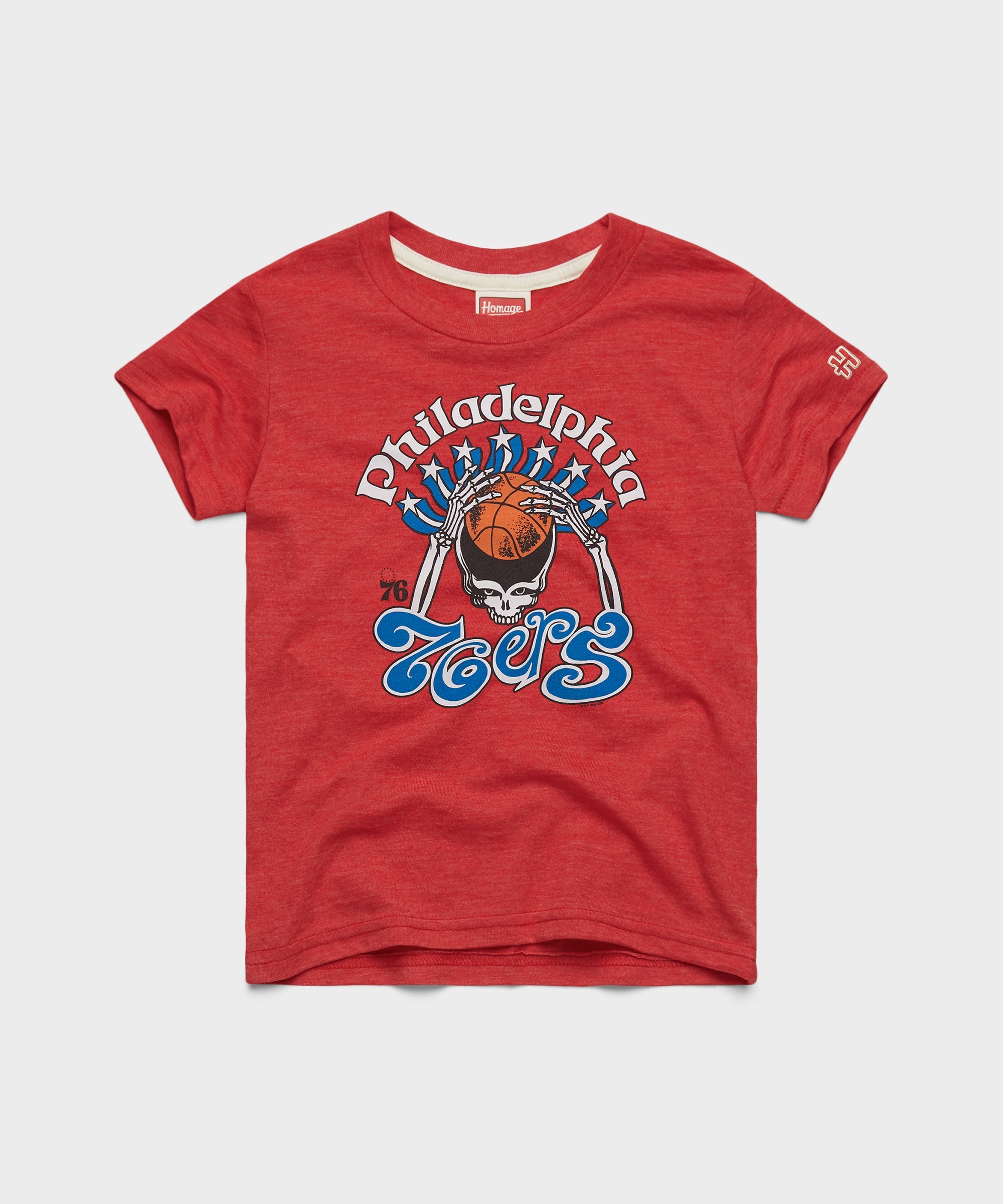 Youth NBA x Grateful Dead x 76ers Skull