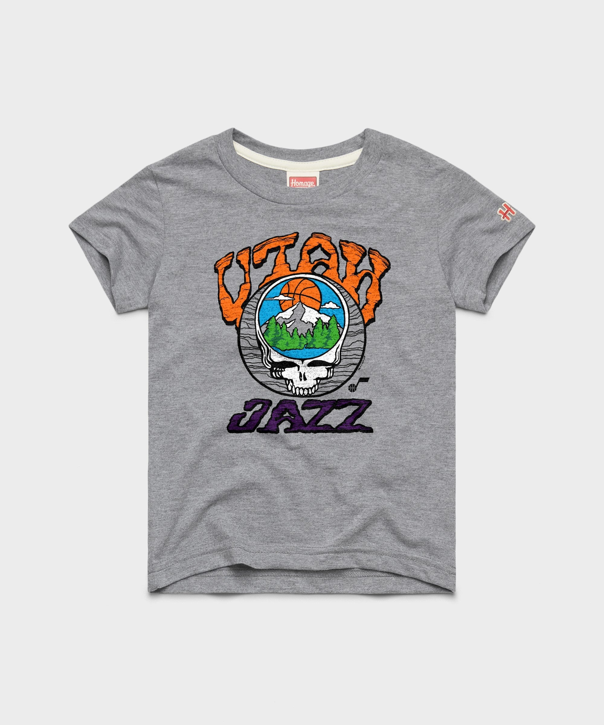 Youth NBA x Grateful Dead x Jazz Skull Grey