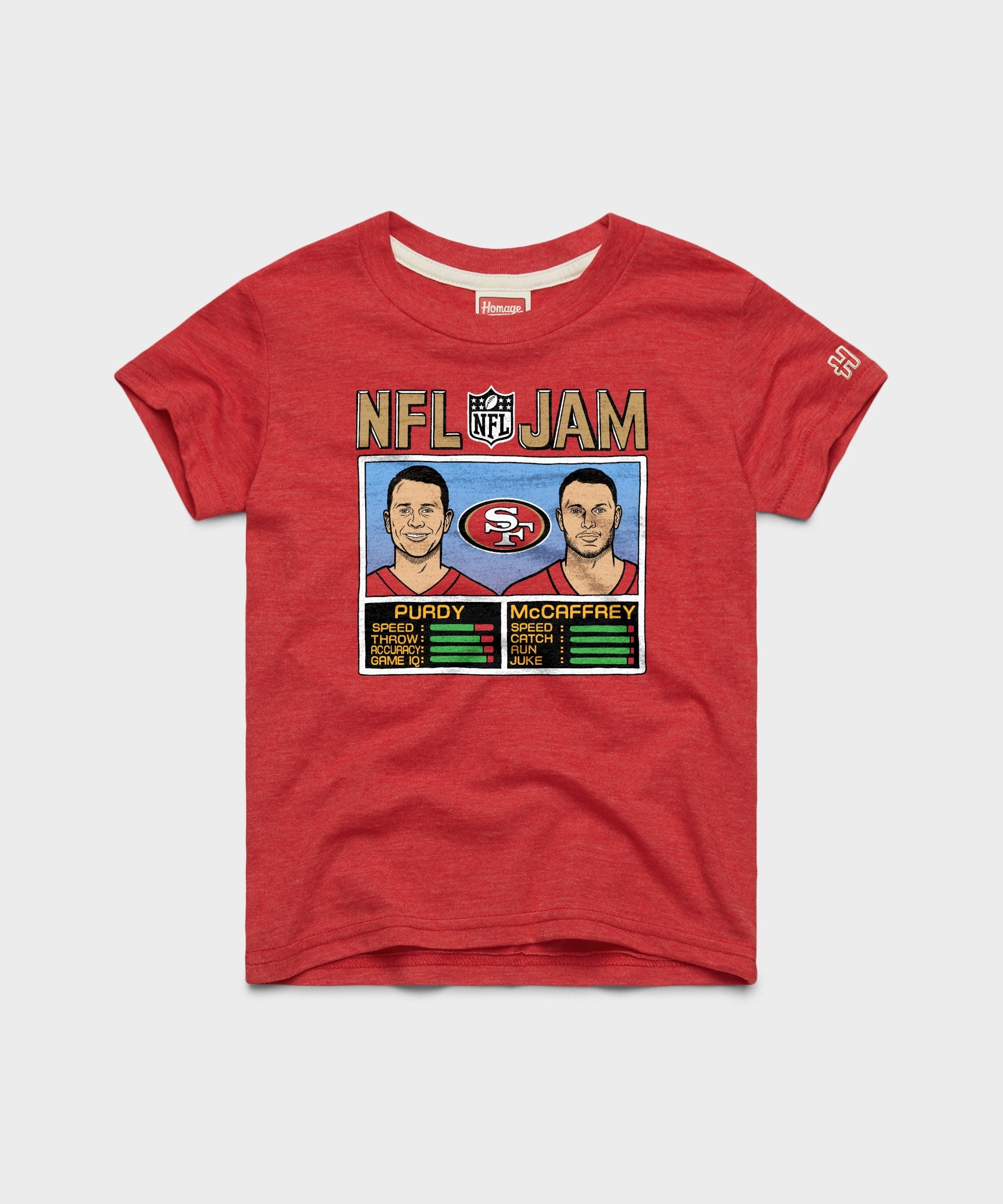 Youth NFL Jam 49ers Purdy And McCaffrey