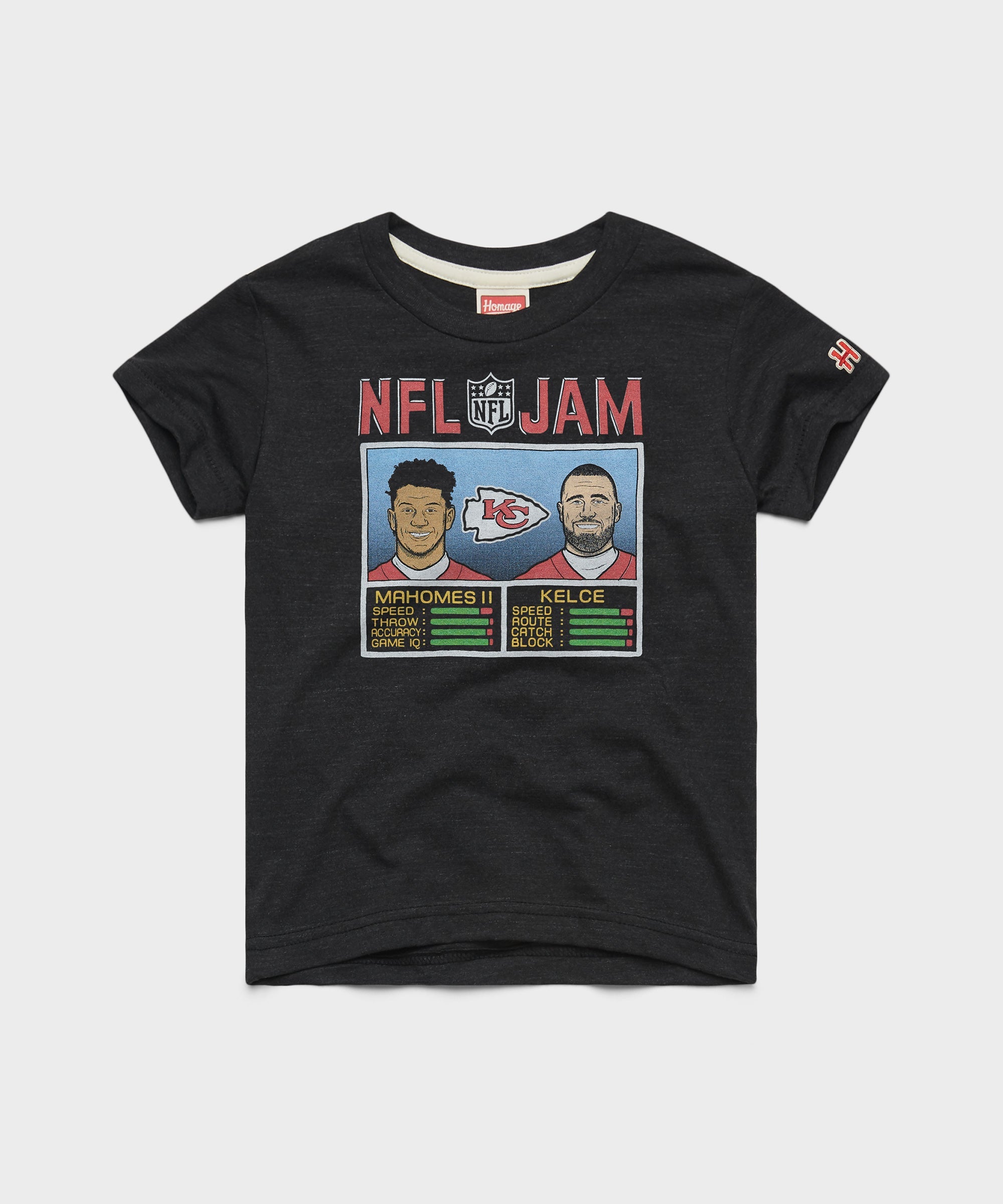 Youth NFL Jam Chiefs Mahomes And Kelce Charcoal