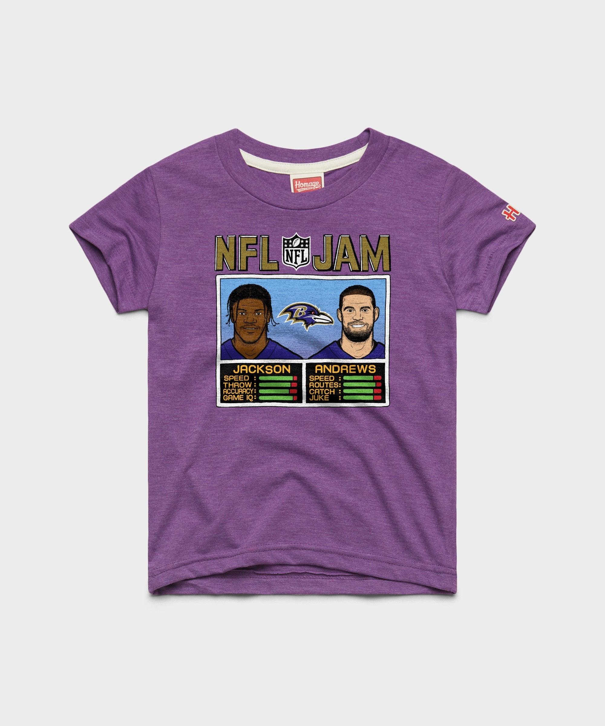 Youth NFL Jam Ravens Jackson And Andrews