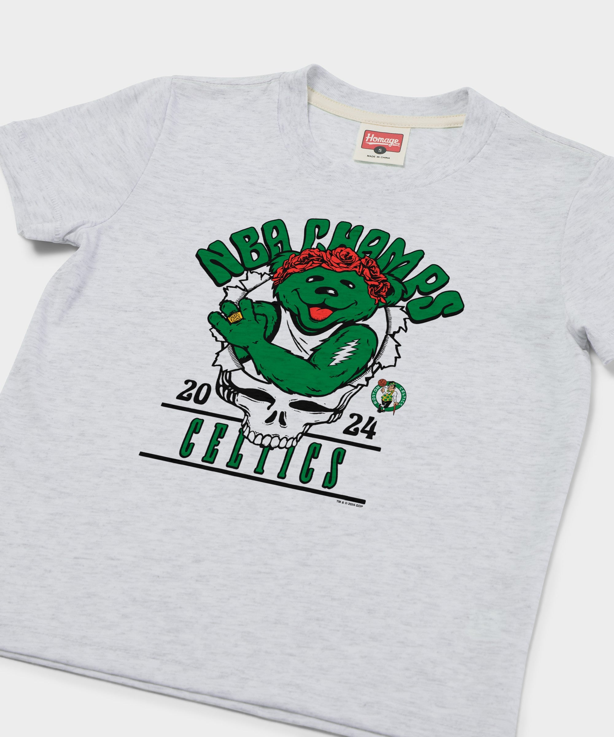 Youth Nba X Grateful Dead 2024 Champs Celtics