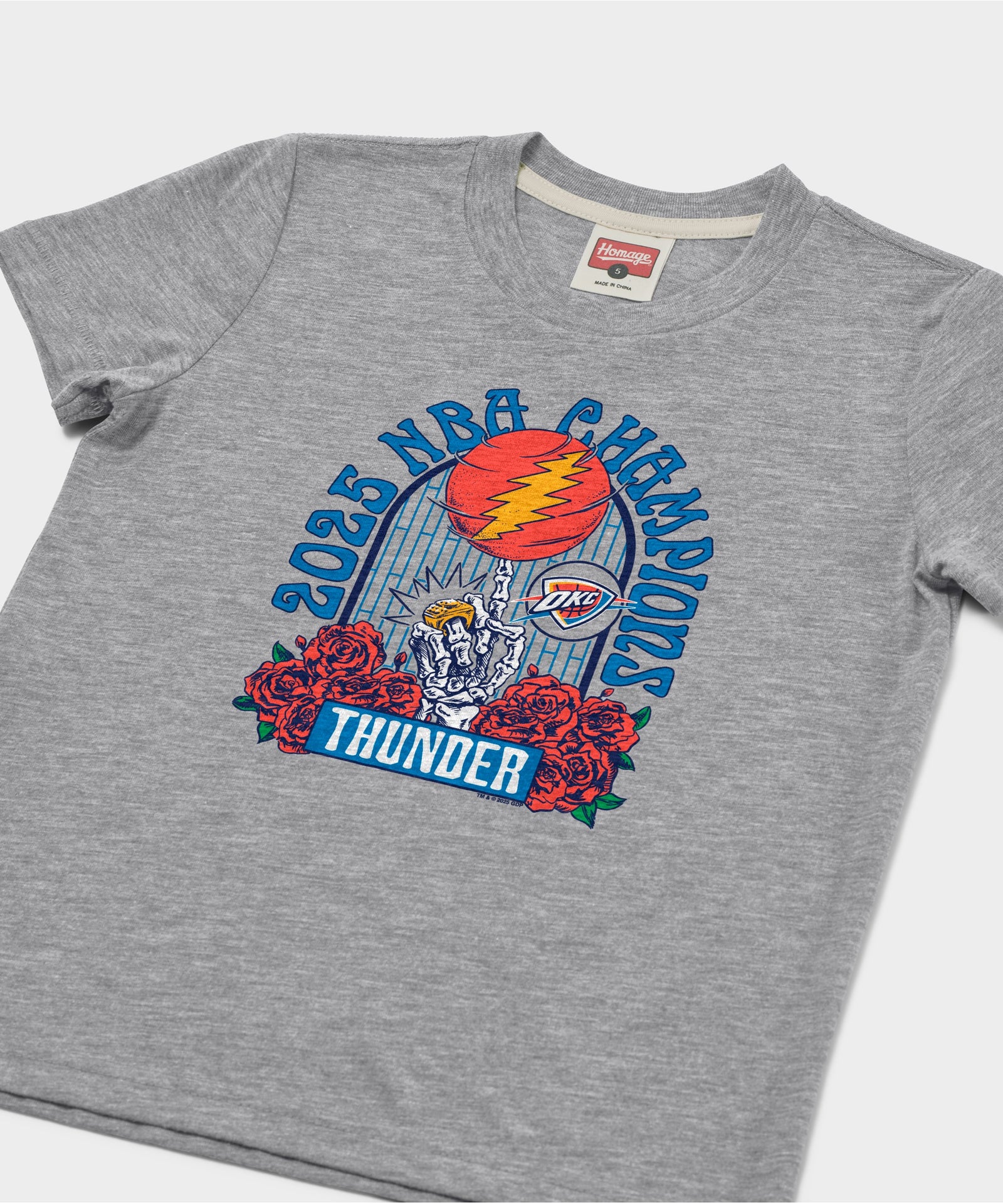 Youth Nba X Grateful Dead 2025 Champs Thunder