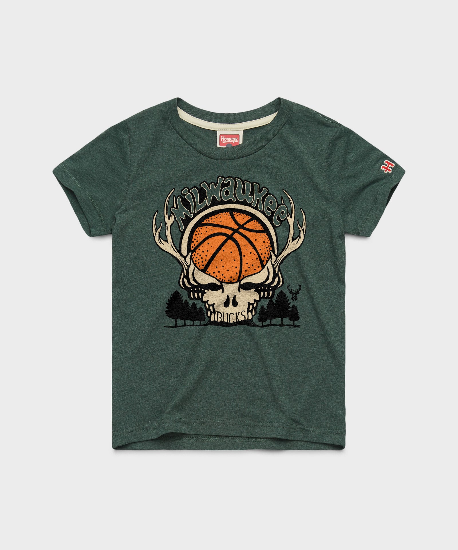 Youth Nba X Grateful Dead X Bucks Skull