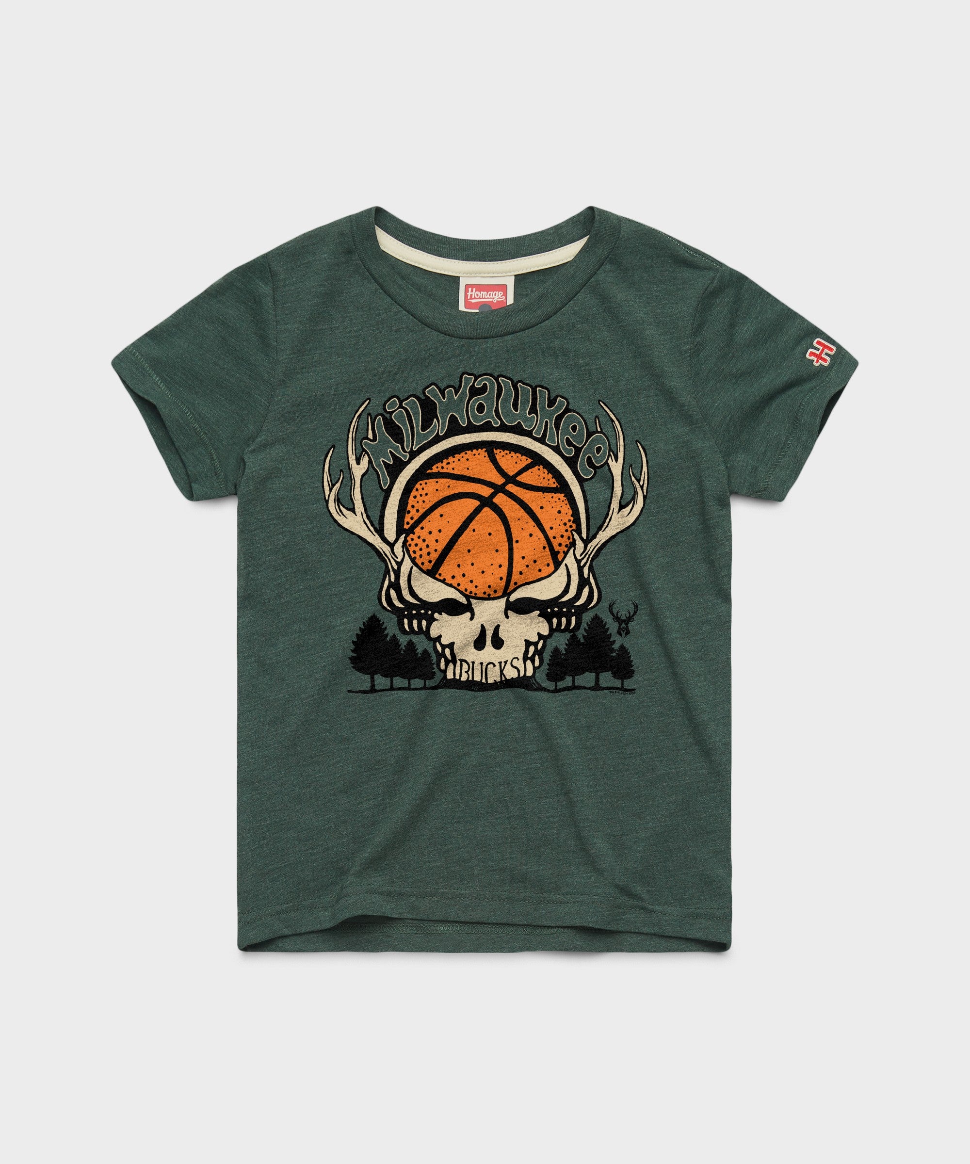 Youth Nba X Grateful Dead X Bucks Skull