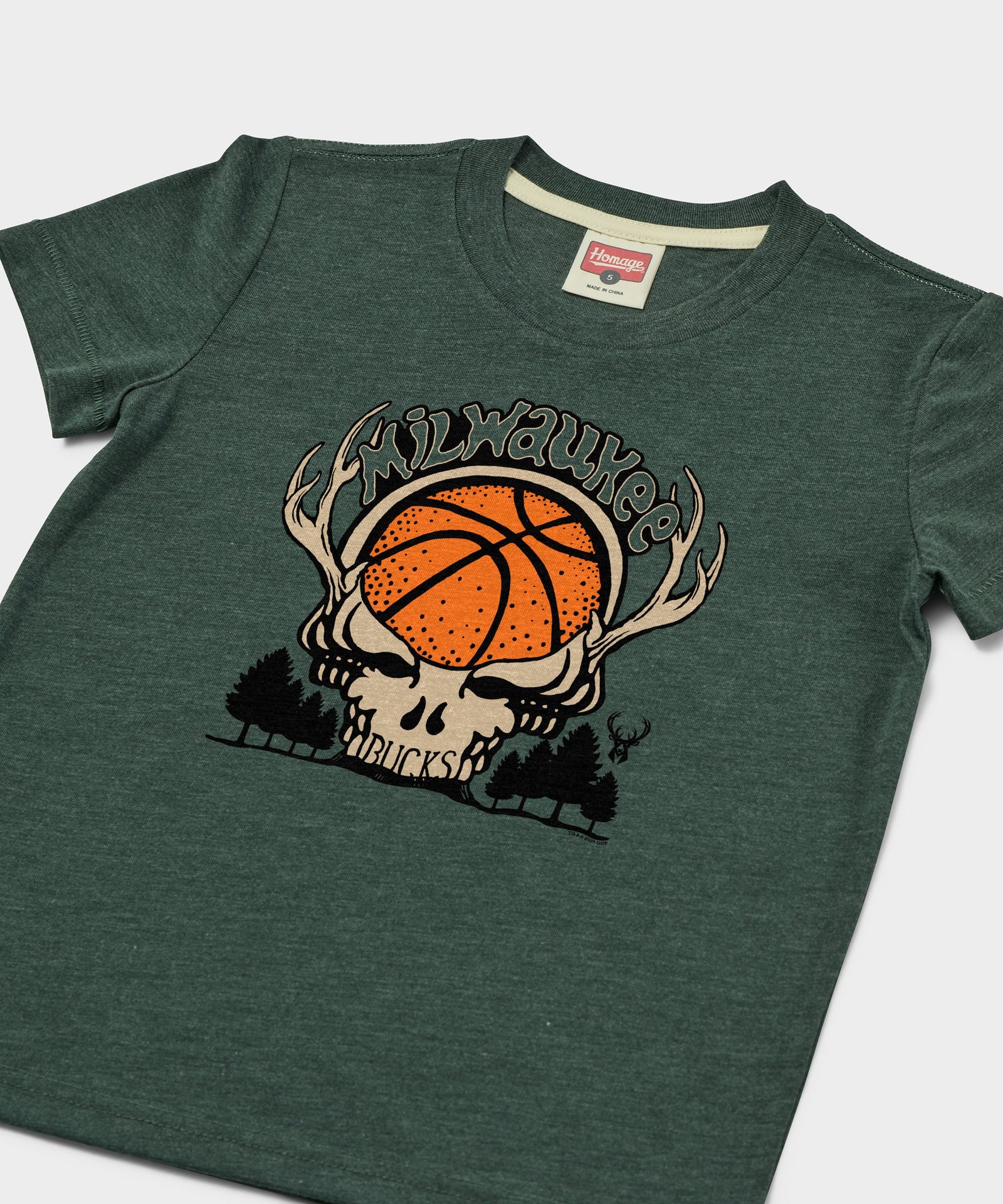 Youth Nba X Grateful Dead X Bucks Skull