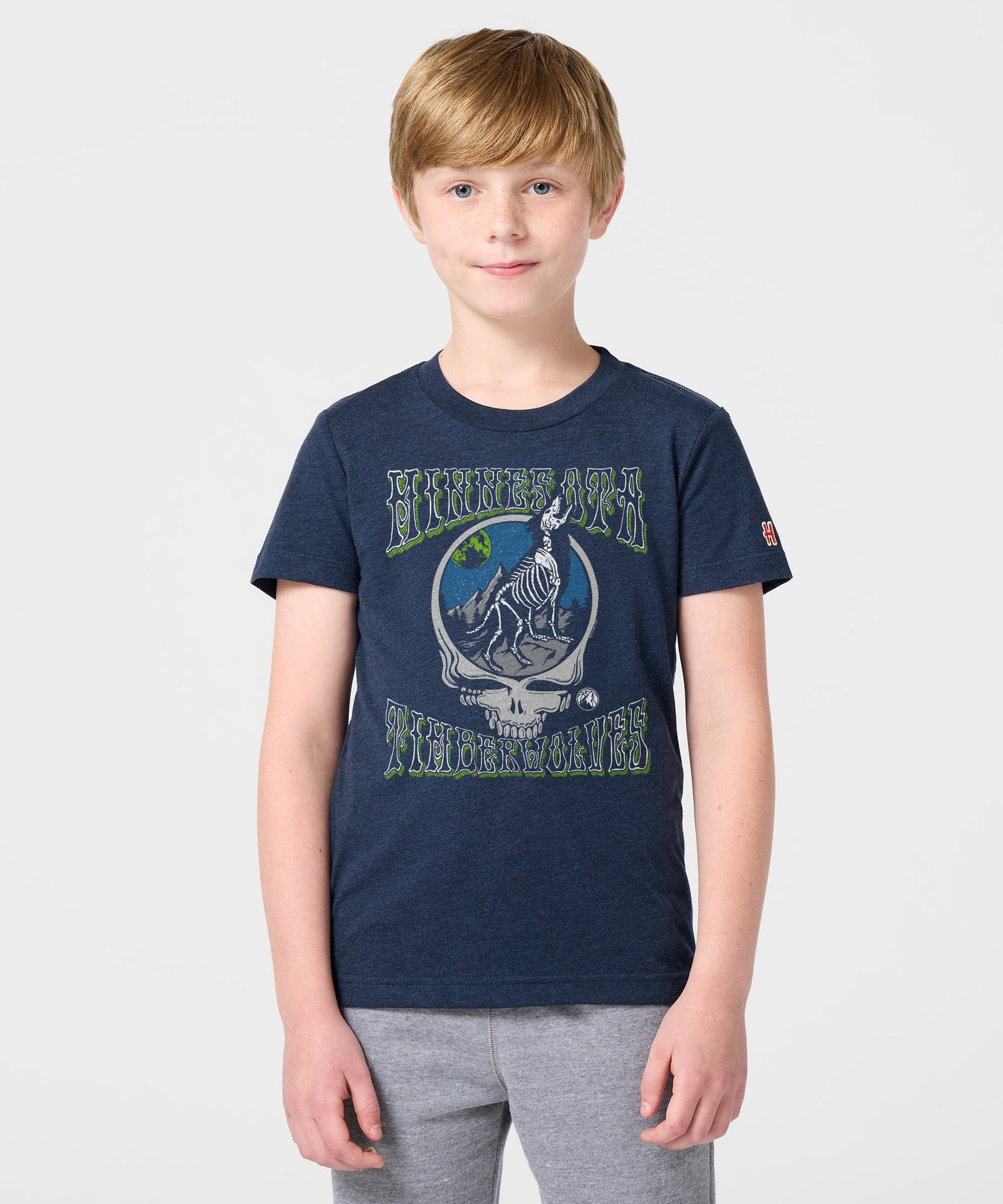 Youth Nba X Grateful Dead X Timberwolves Skull