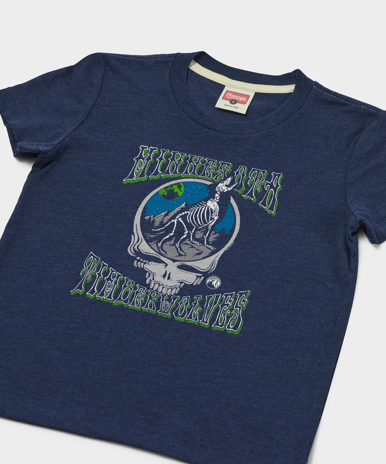 Youth Nba X Grateful Dead X Timberwolves Skull
