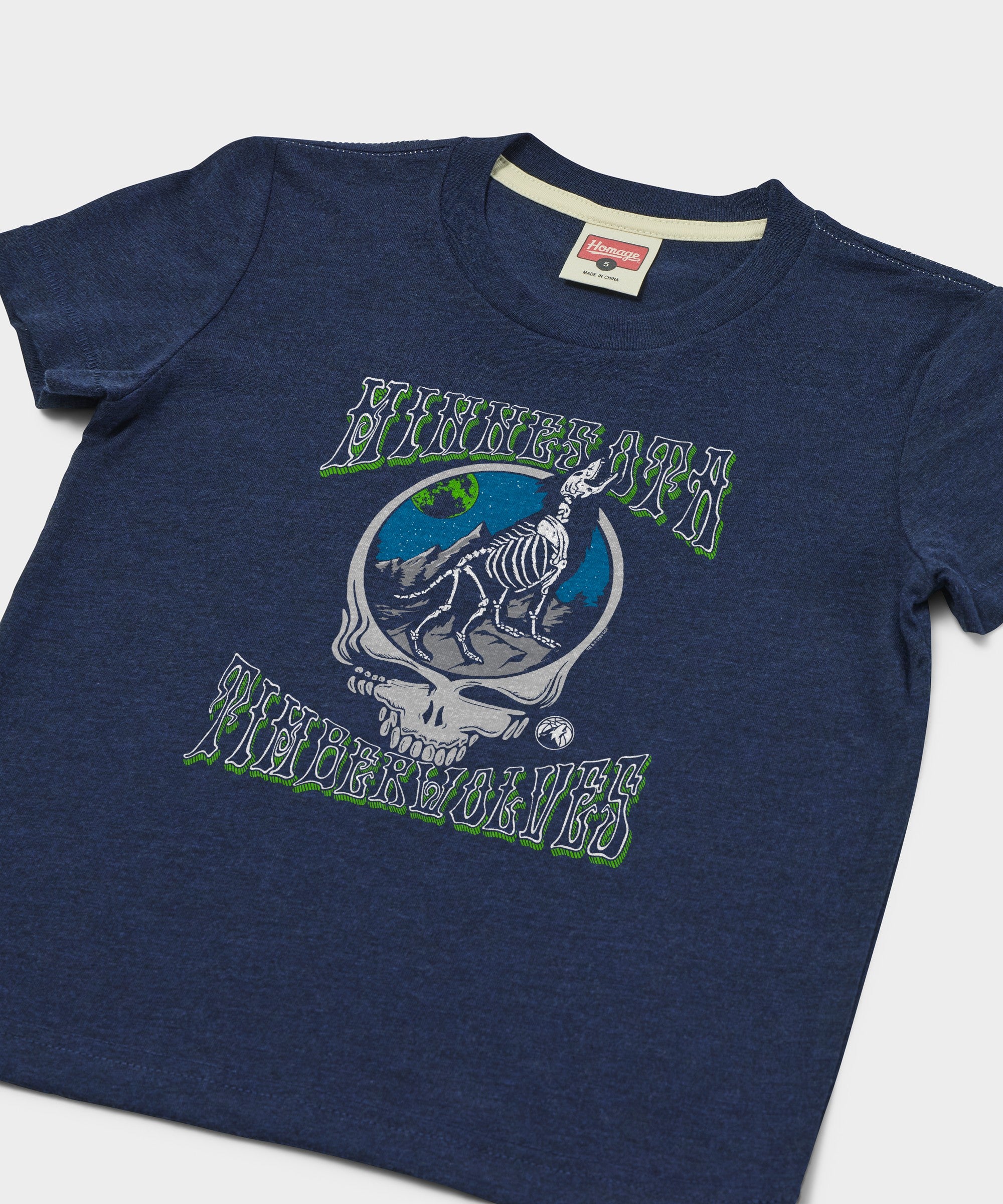 Youth Nba X Grateful Dead X Timberwolves Skull