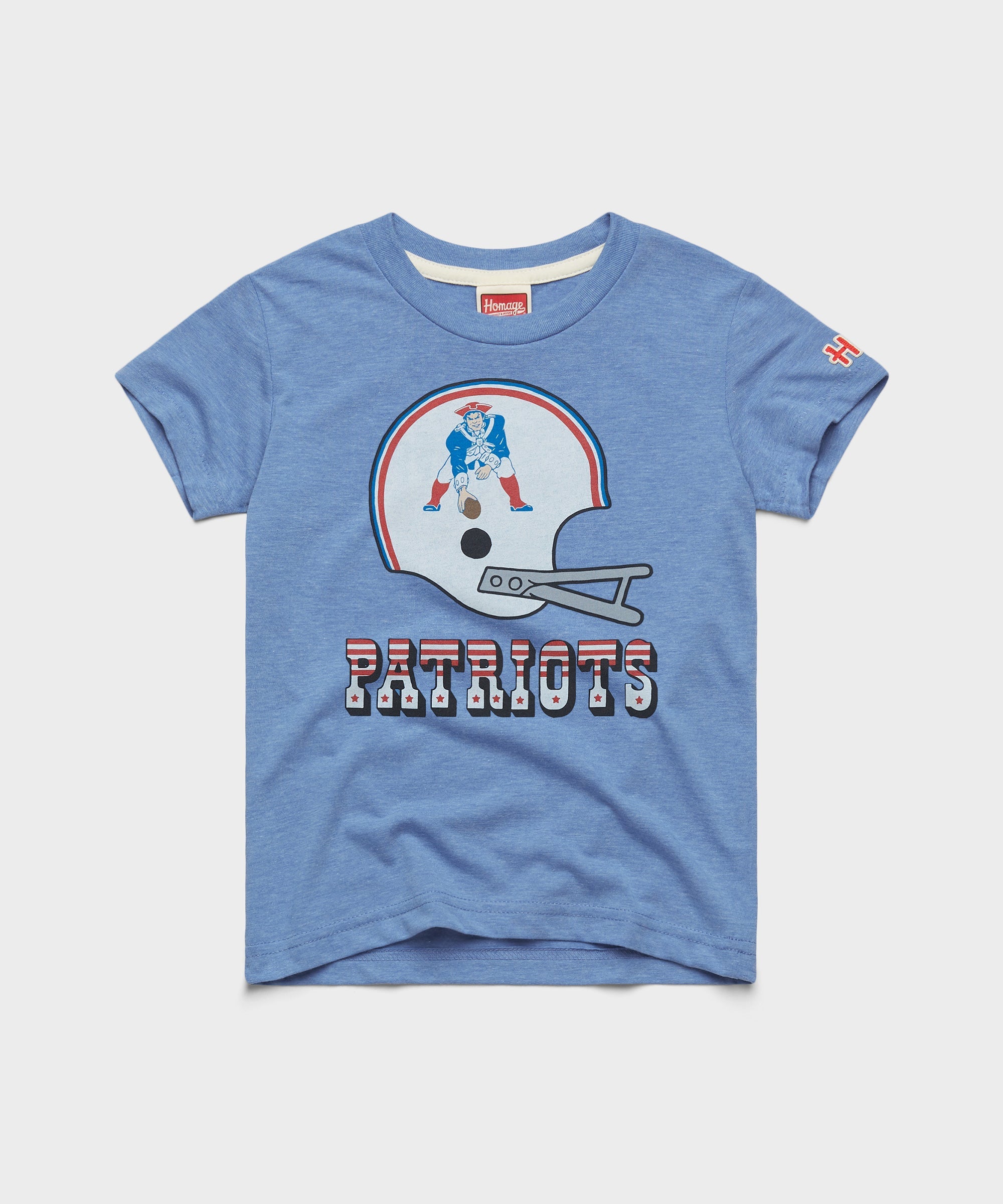 Youth New England Patriots Big Helmet Light Blue