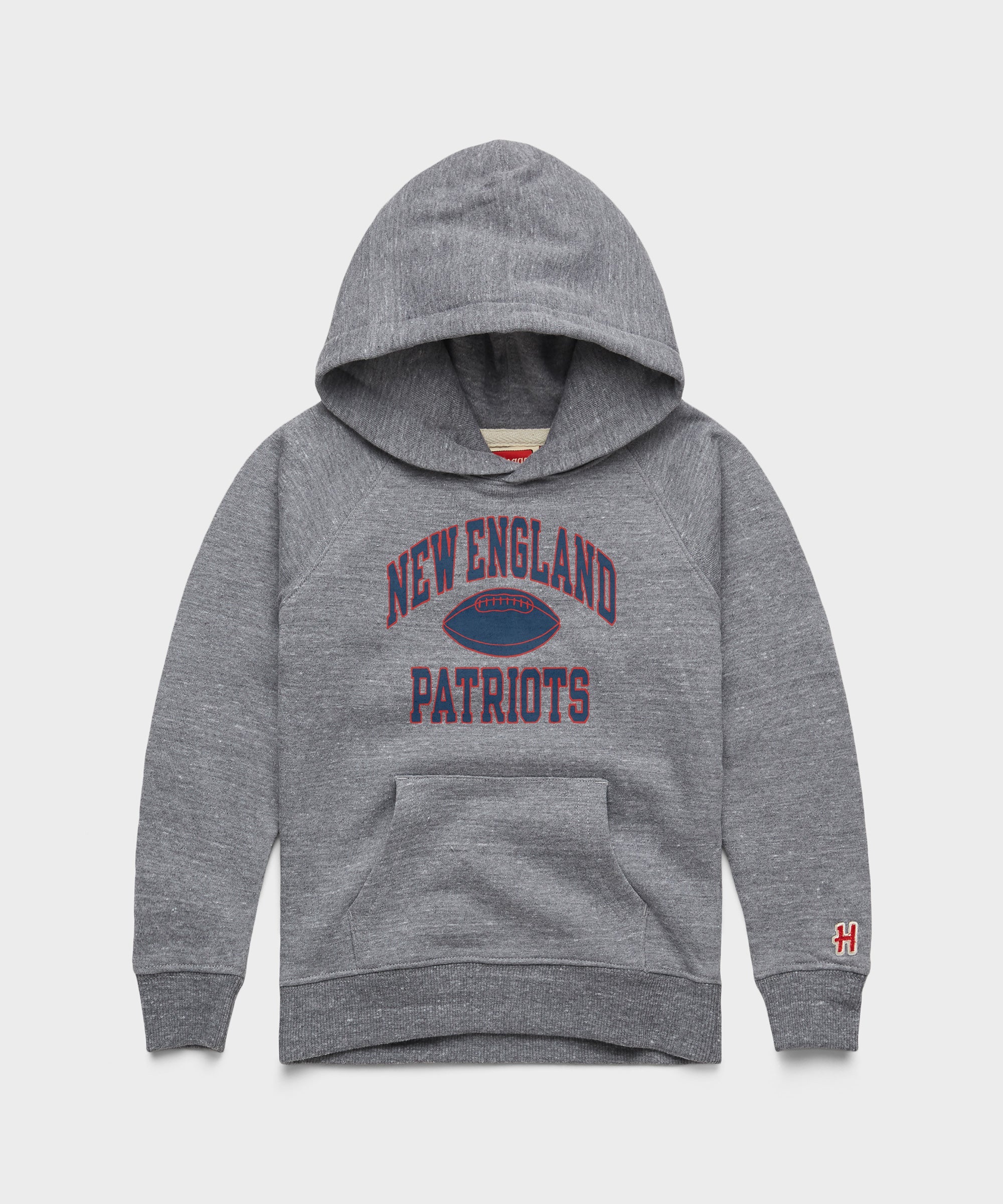 Youth New England Patriots Gridiron Hoodie Grey