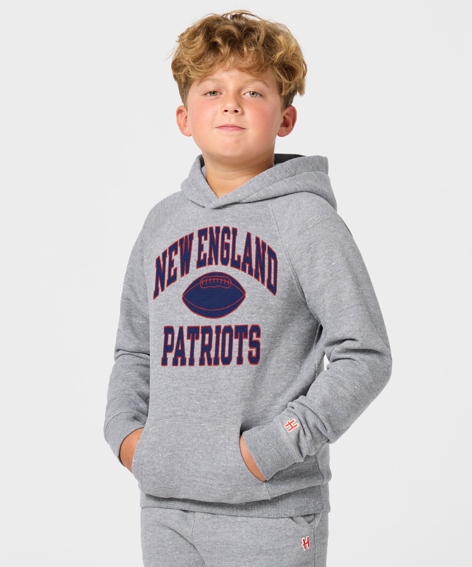Youth New England Patriots Gridiron Hoodie