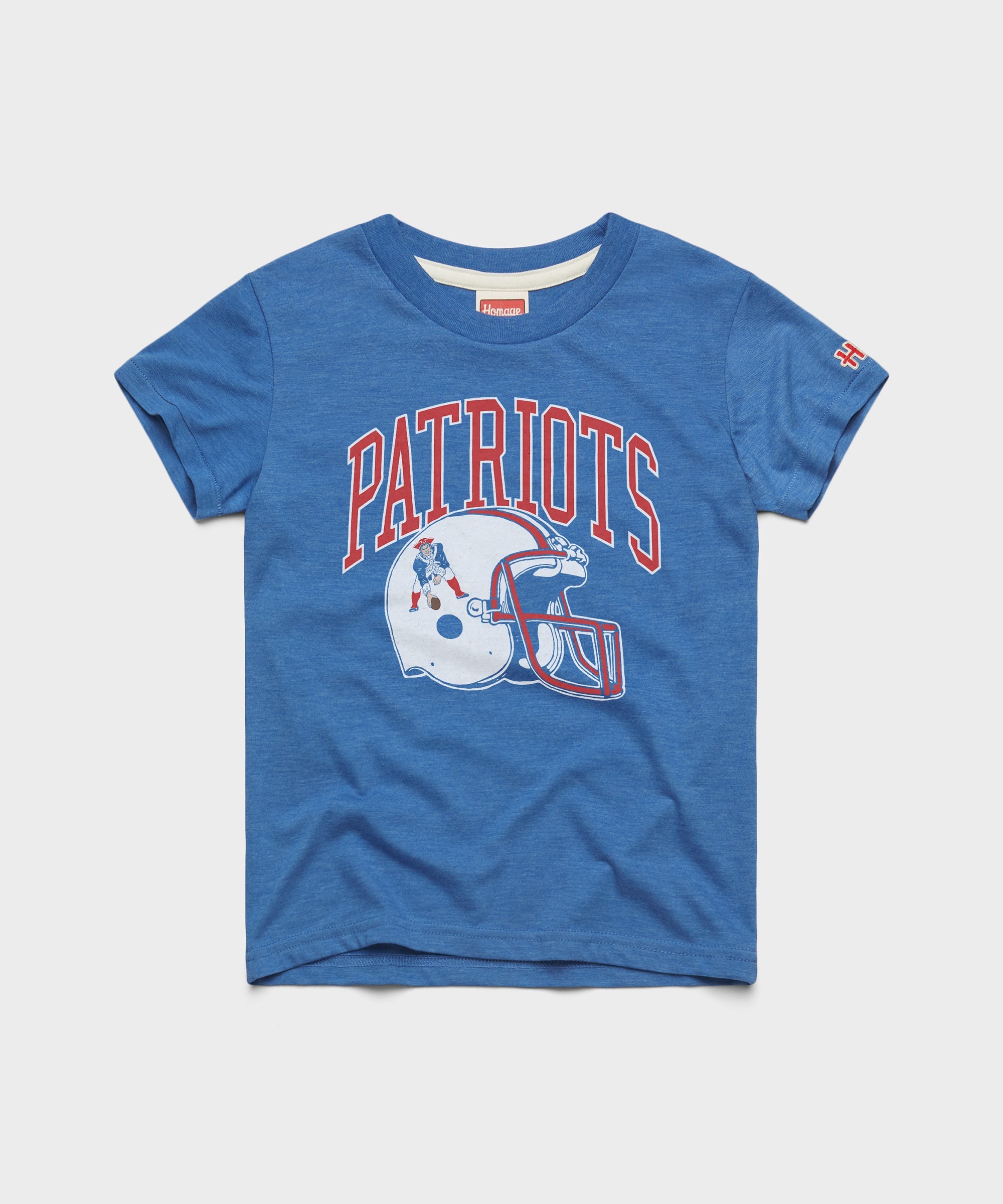 Youth New England Patriots Helmet Retro Royal Blue