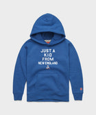 Youth New England Patriots Just A Kid From New England Hoodie