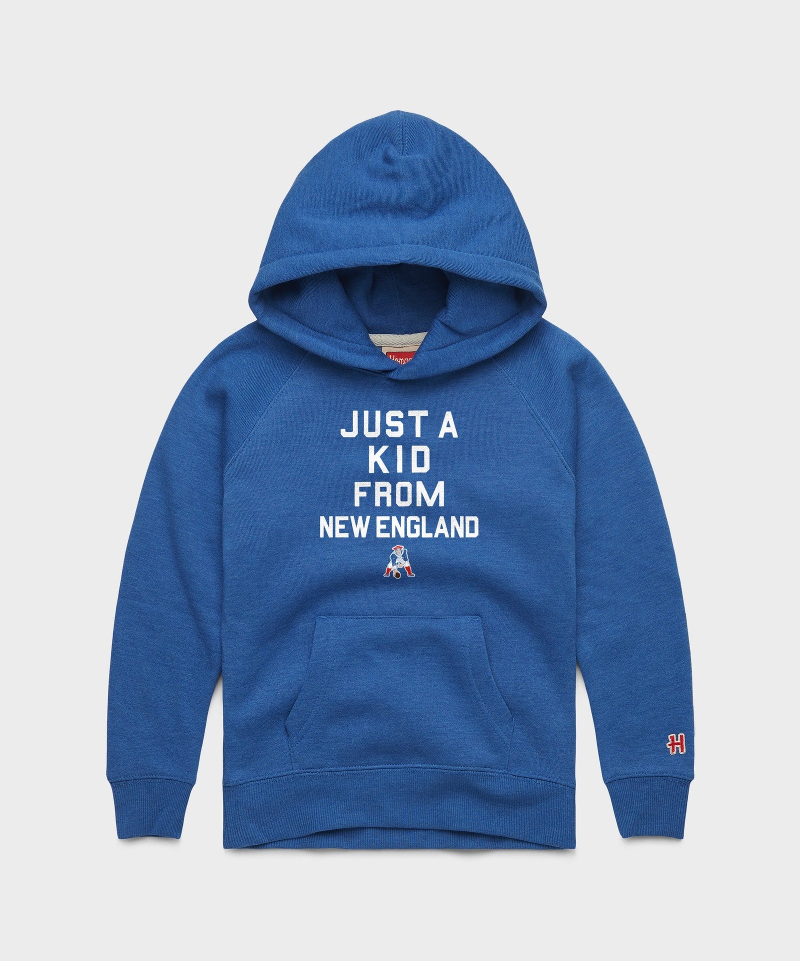 Youth New England Patriots Just A Kid From New England Hoodie