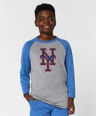 Youth New York Mets Cap Logo '13 Raglan