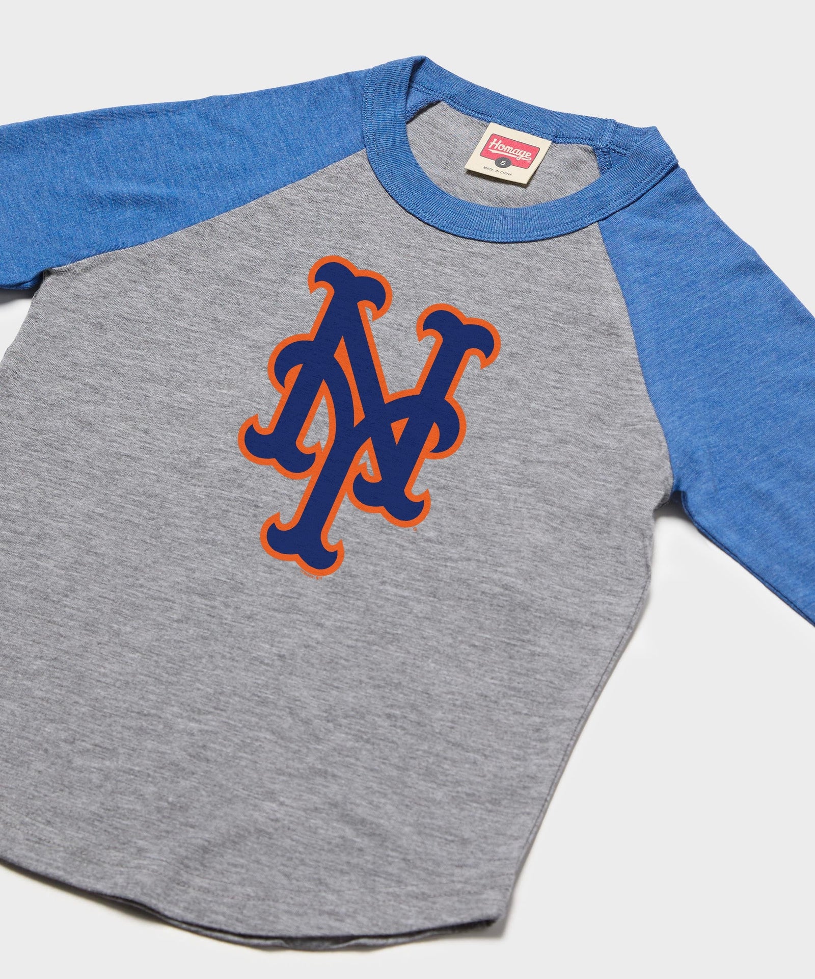 Youth New York Mets Cap Logo '13 Raglan