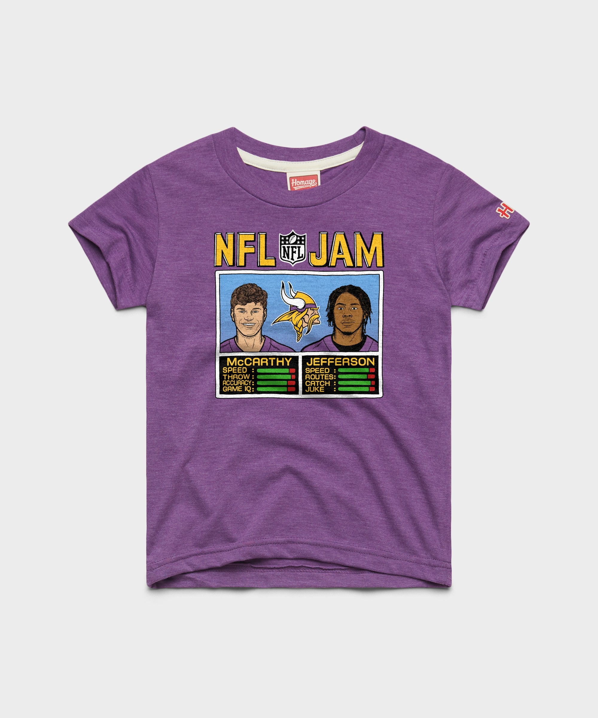 Youth Nfl Jam Vikings Mccarthy And Jefferson