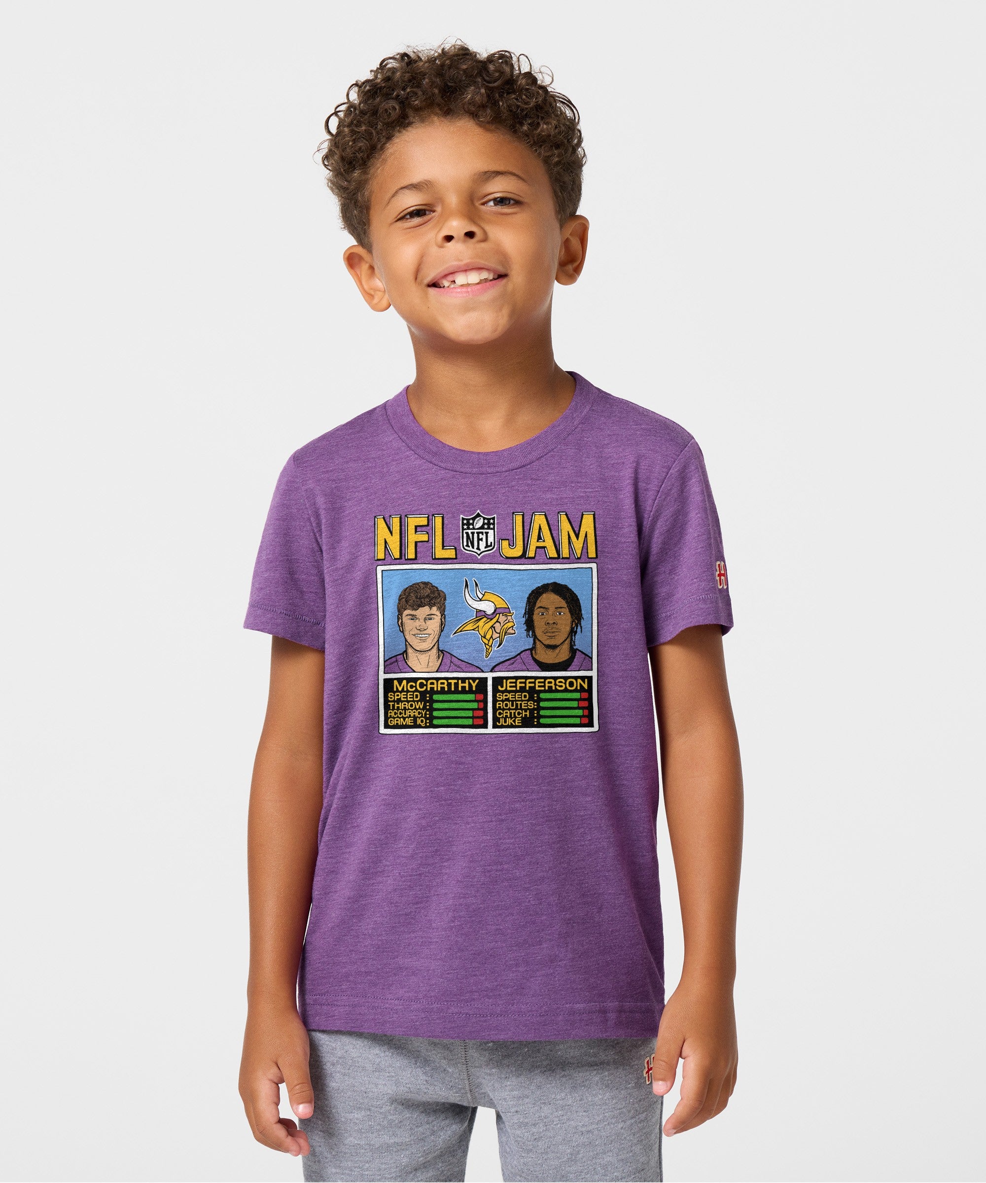 Youth Nfl Jam Vikings Mccarthy And Jefferson