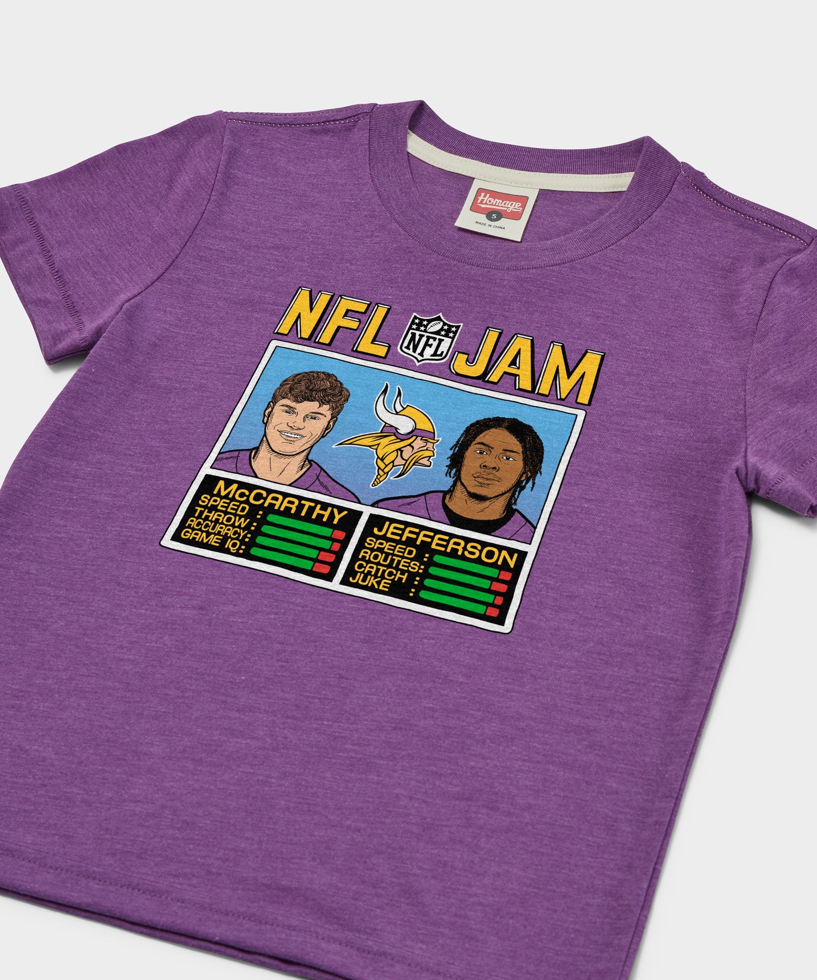 Youth Nfl Jam Vikings Mccarthy And Jefferson