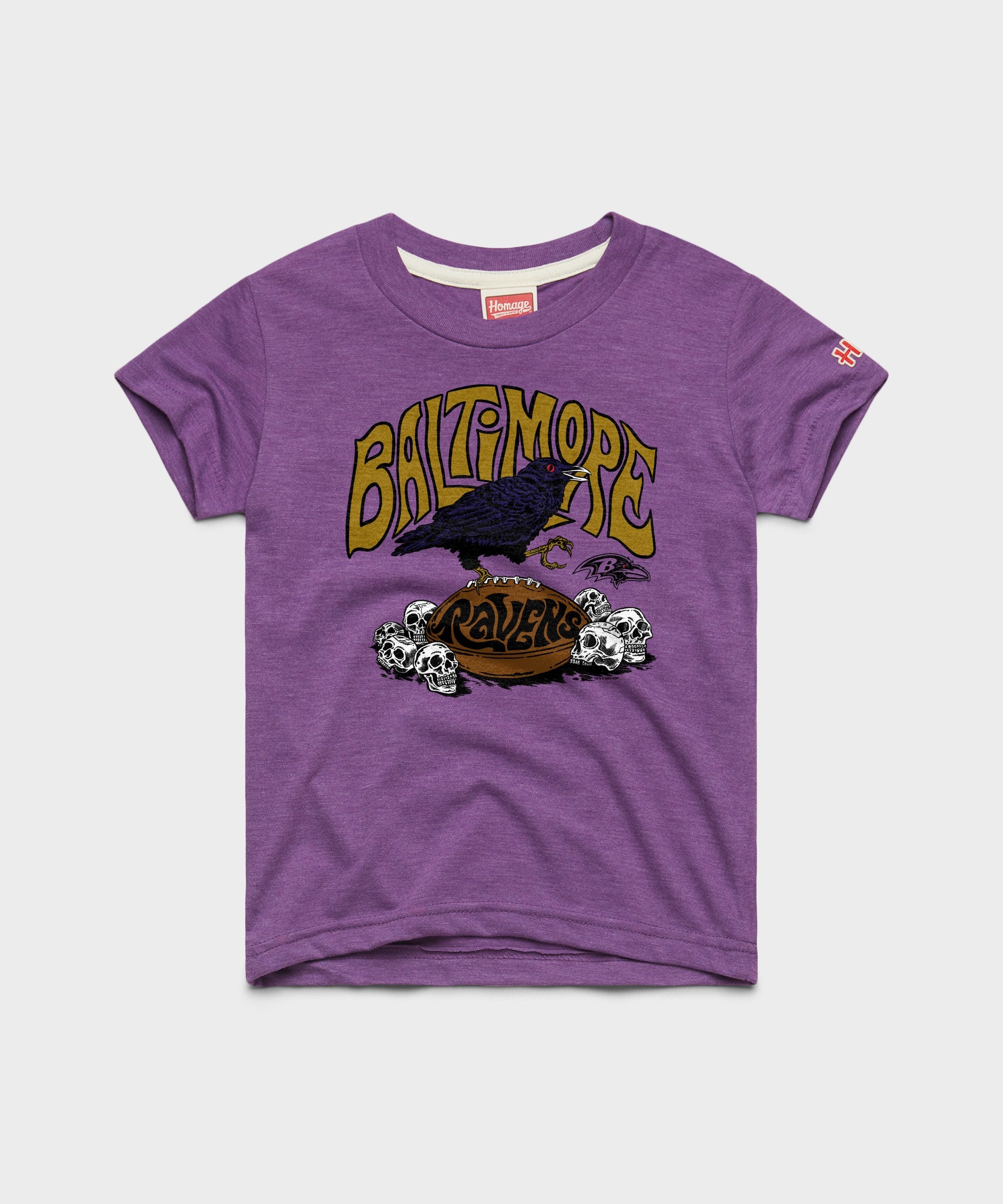 Youth NFL x Grateful Dead x Ravens | Kids Retro NFL T-Shirt – HOMAGE