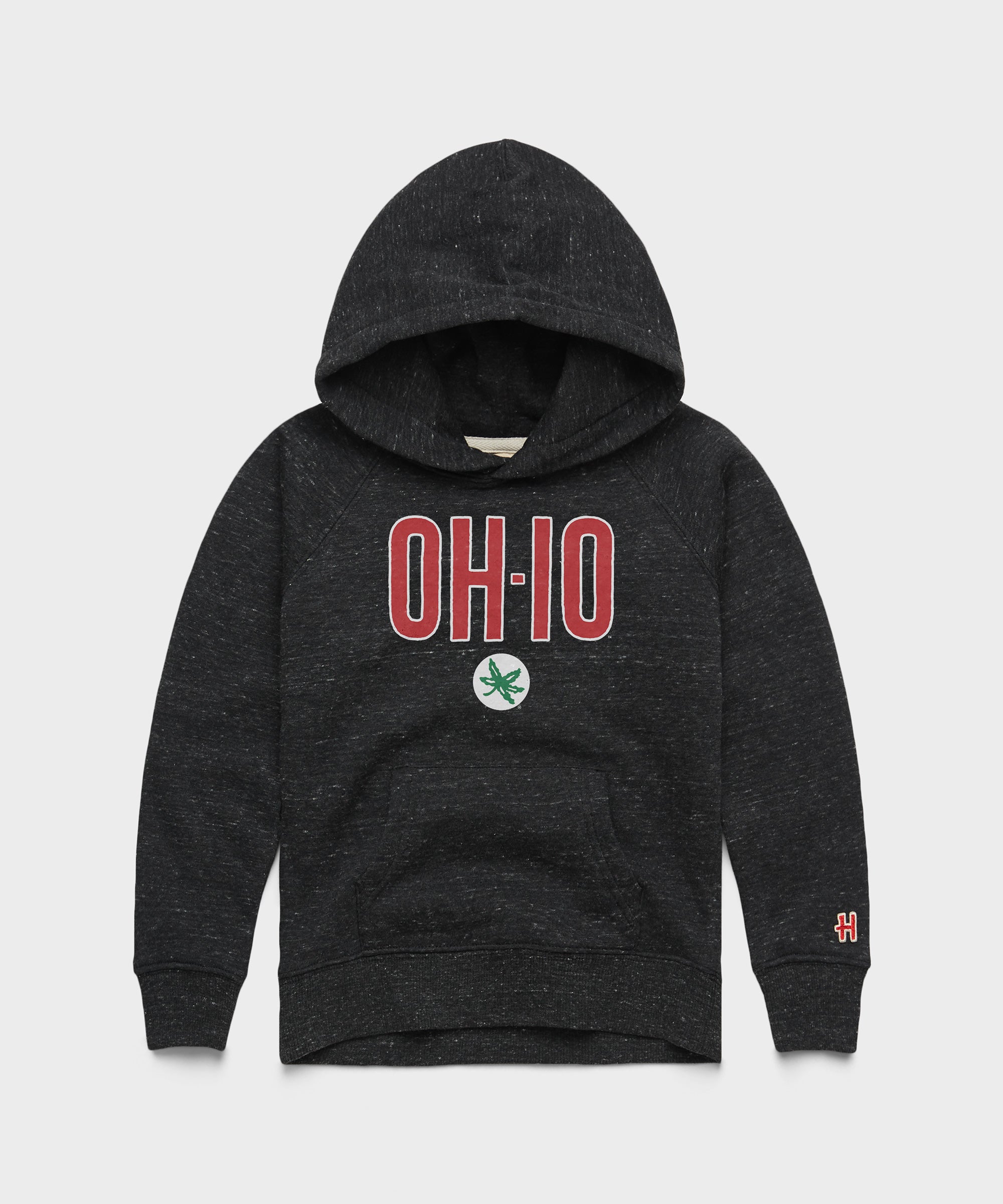 Youth OH IO Buckeye Leaf Hoodie