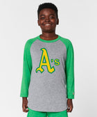 Youth Oakland Athletics Jersey Logo '70 Raglan