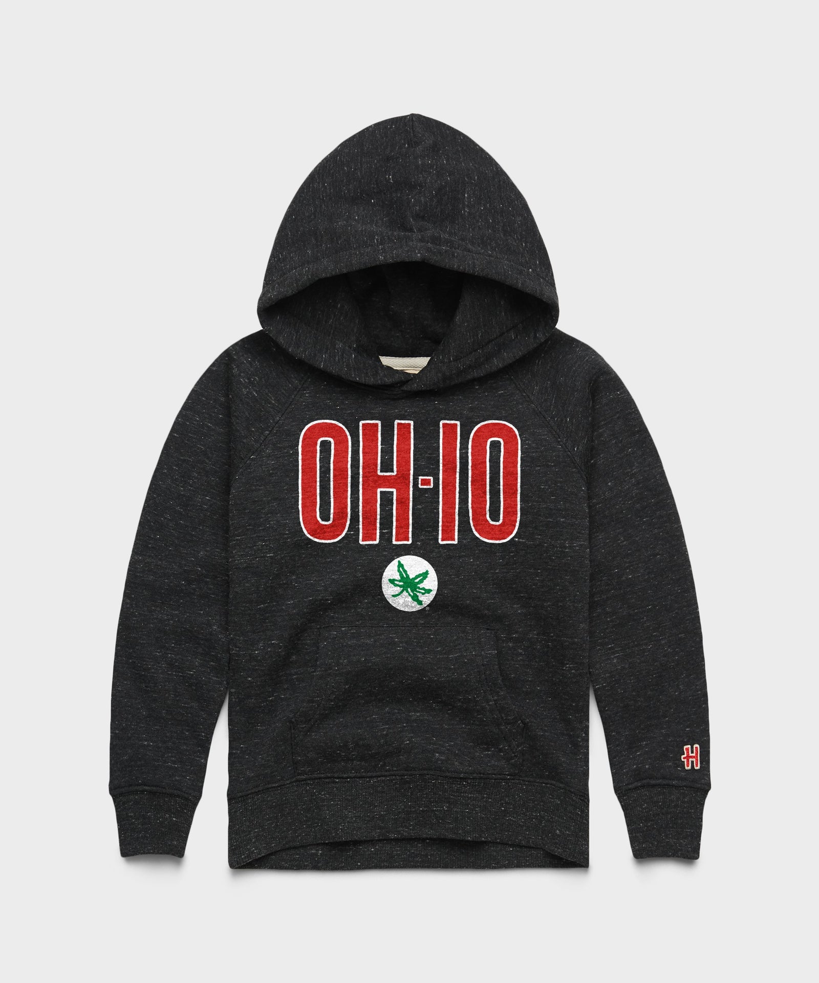Youth Oh Io Buckeye Leaf Hoodie