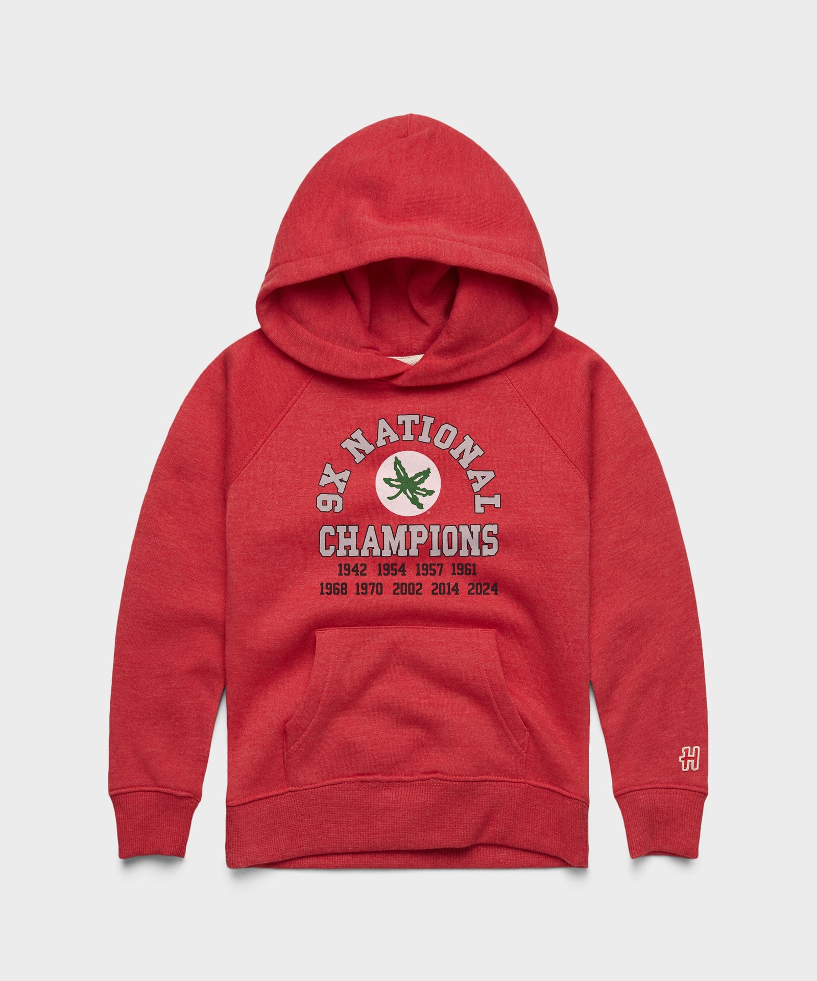 Youth Ohio State 9X National Champions Hoodie