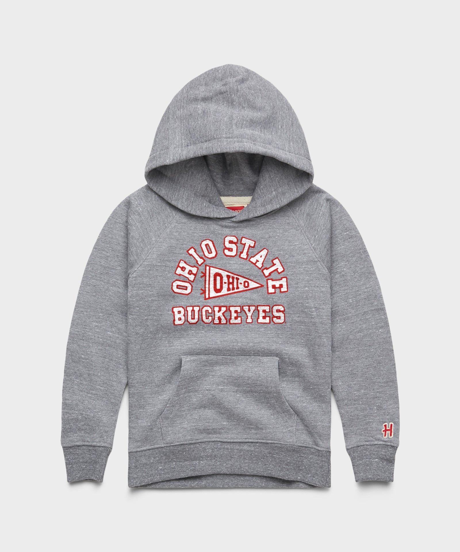 Youth Ohio State Buckeyes Pennant Hoodie