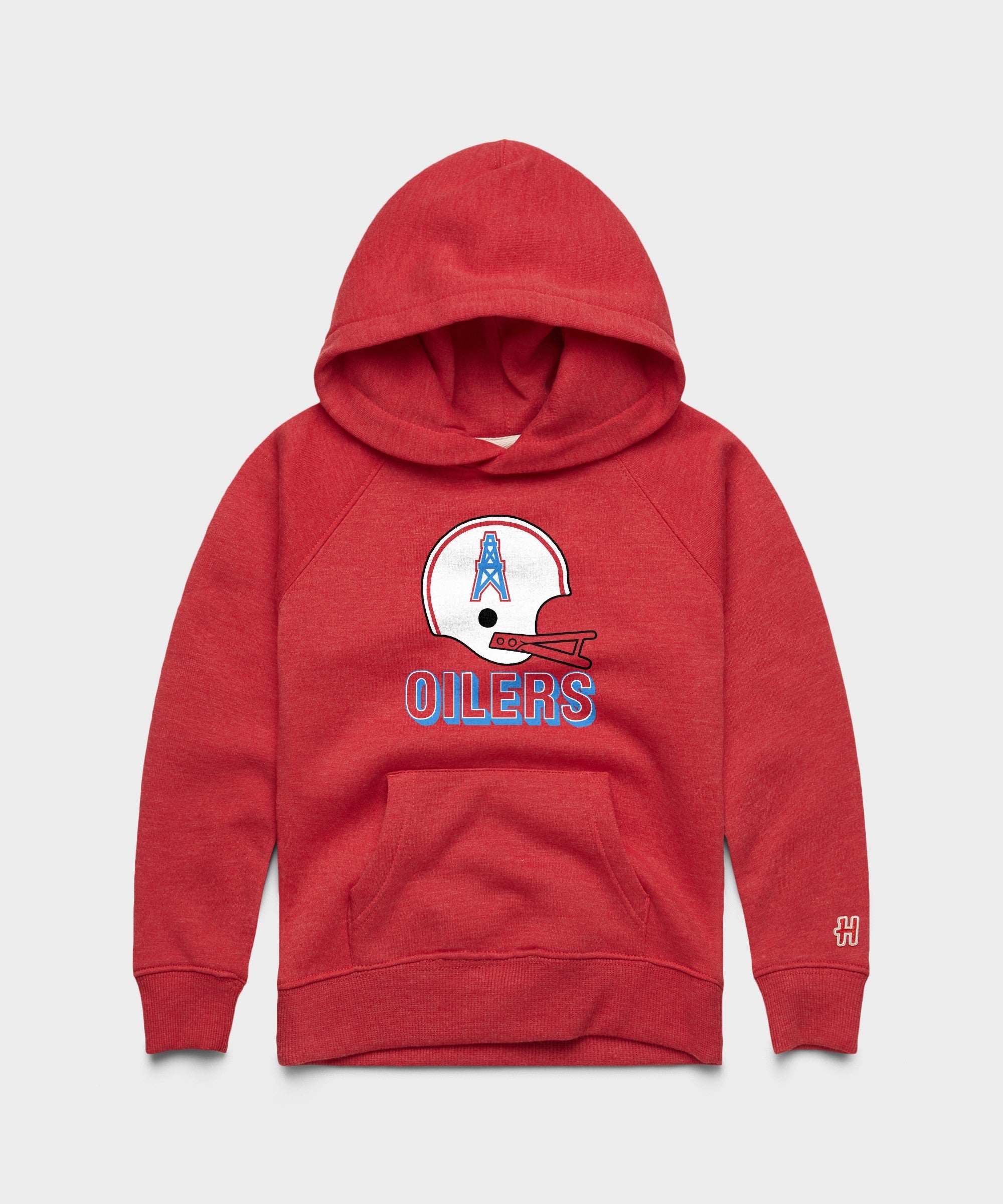 Youth Oilers Football Big Helmet Hoodie