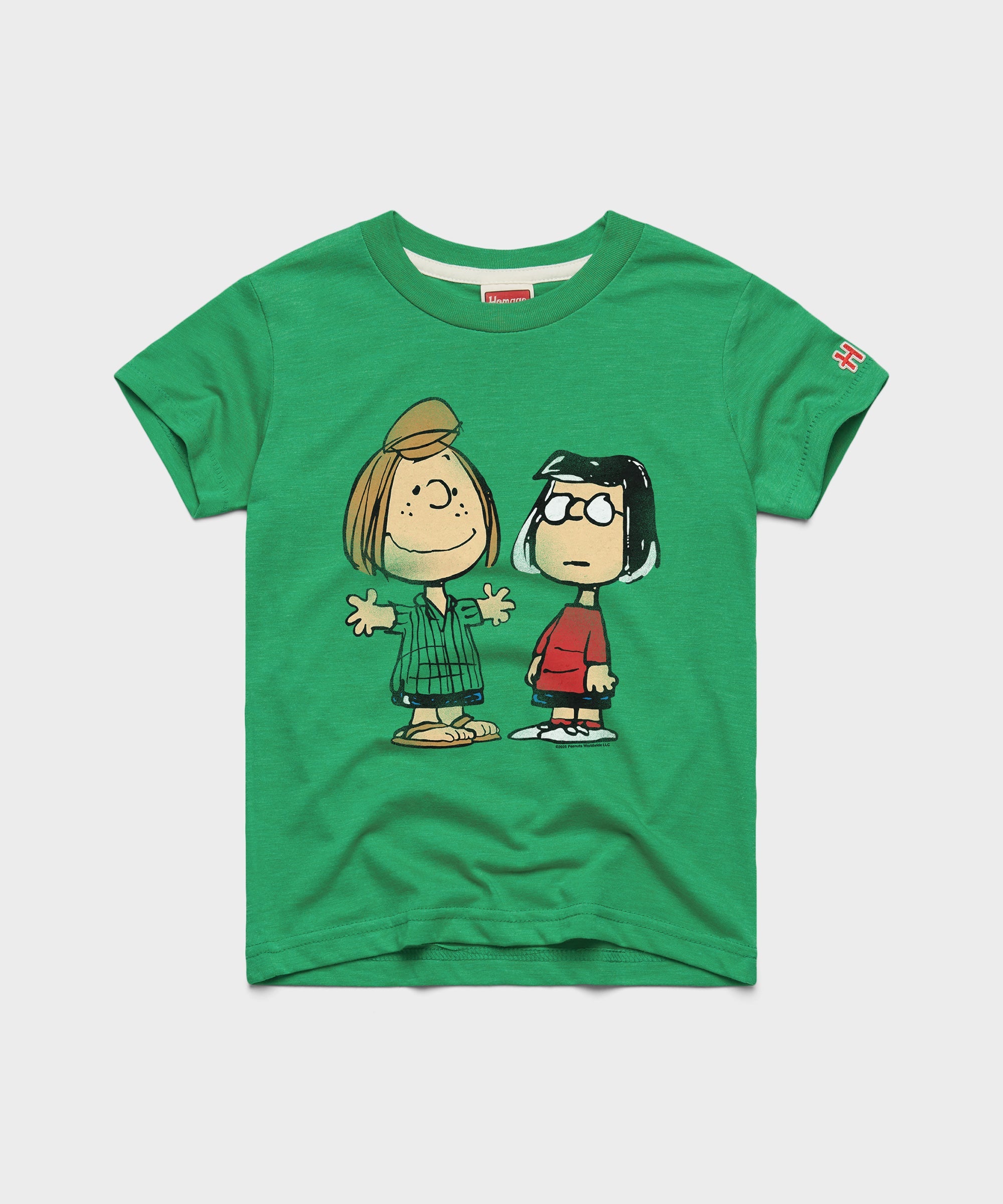 Youth Peanuts Peppermint Patty And Marcie Character Green