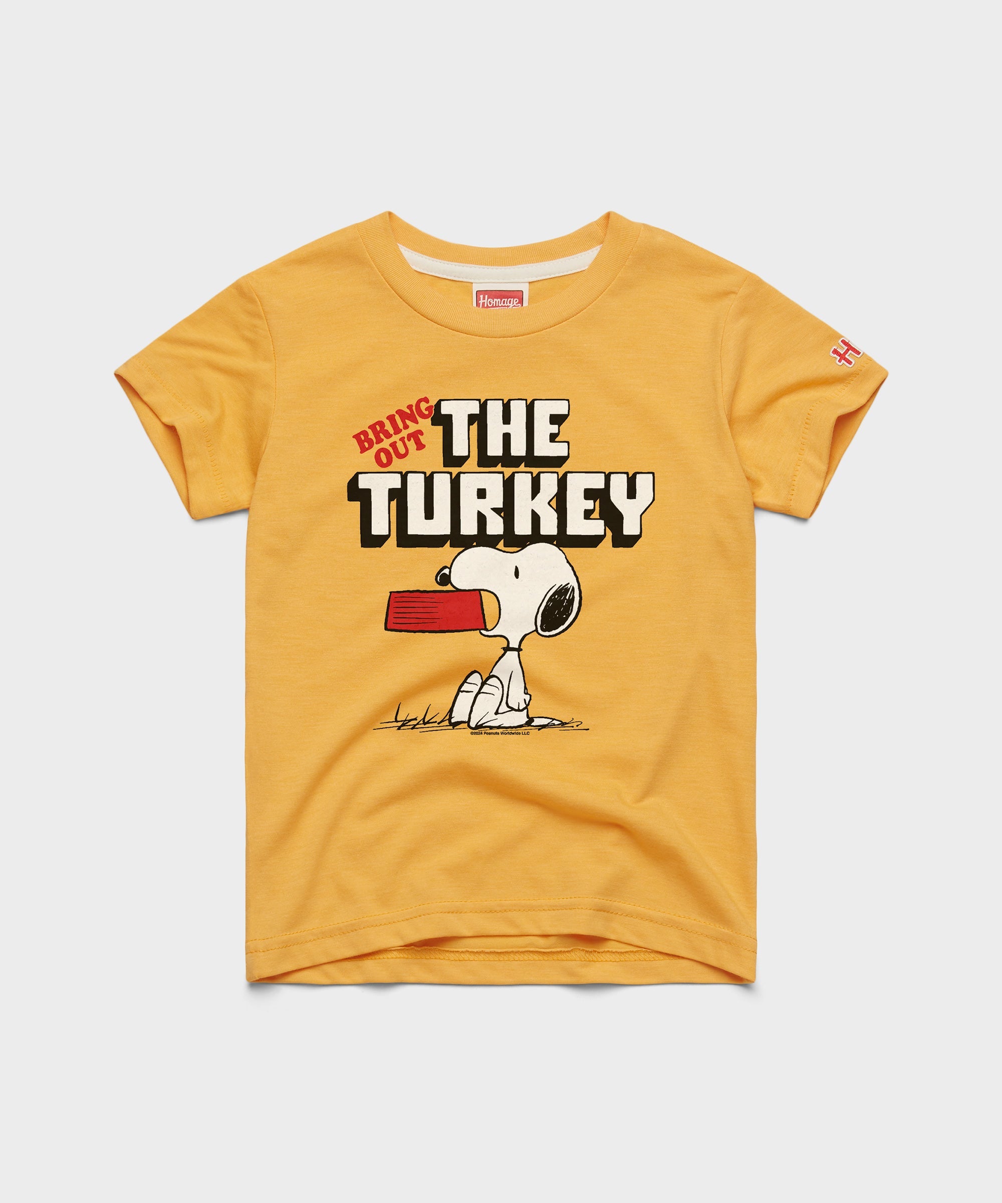Youth Peanuts Snoopy Bring Out The Turkey Gold