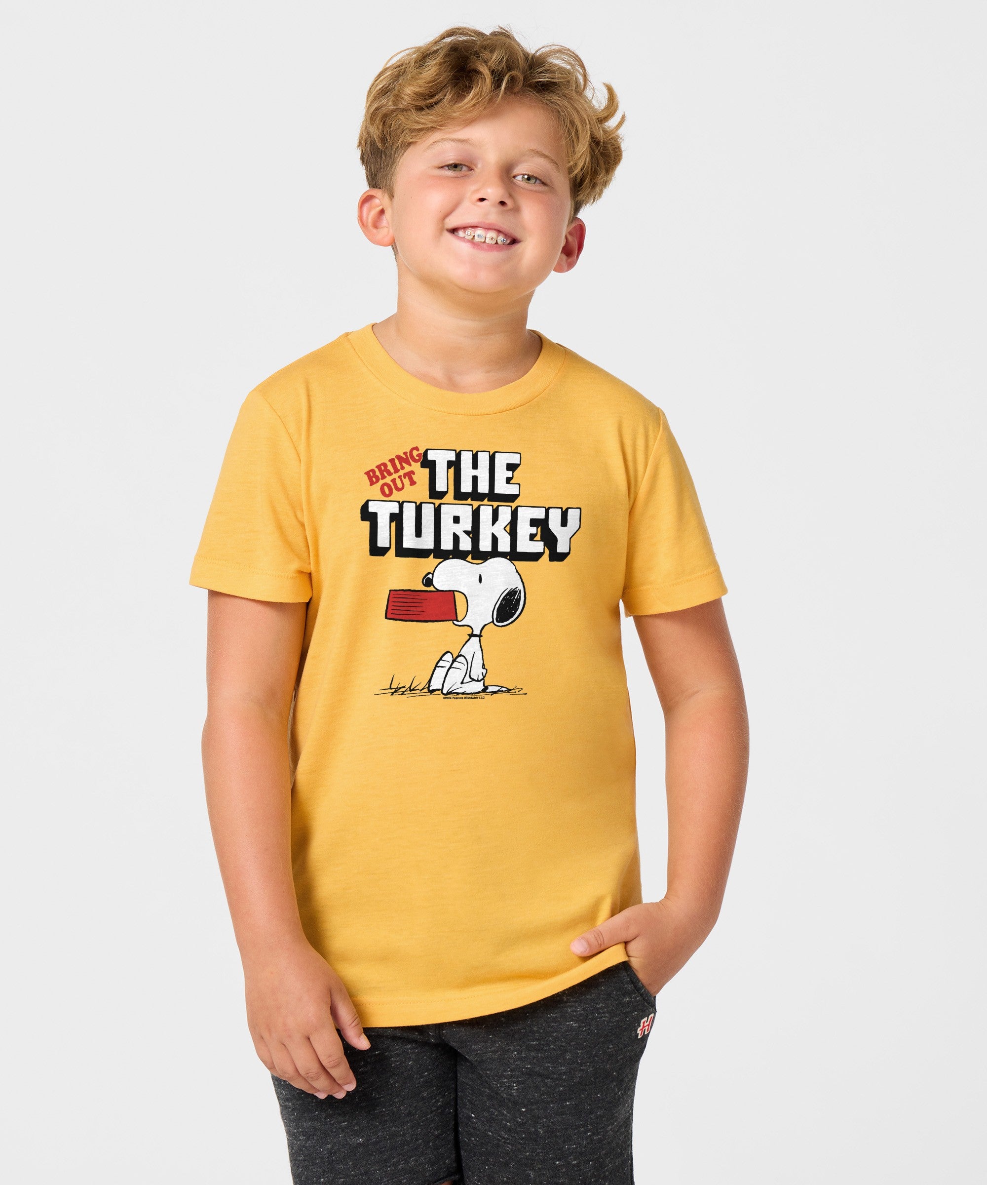 Youth Peanuts Snoopy Bring Out The Turkey